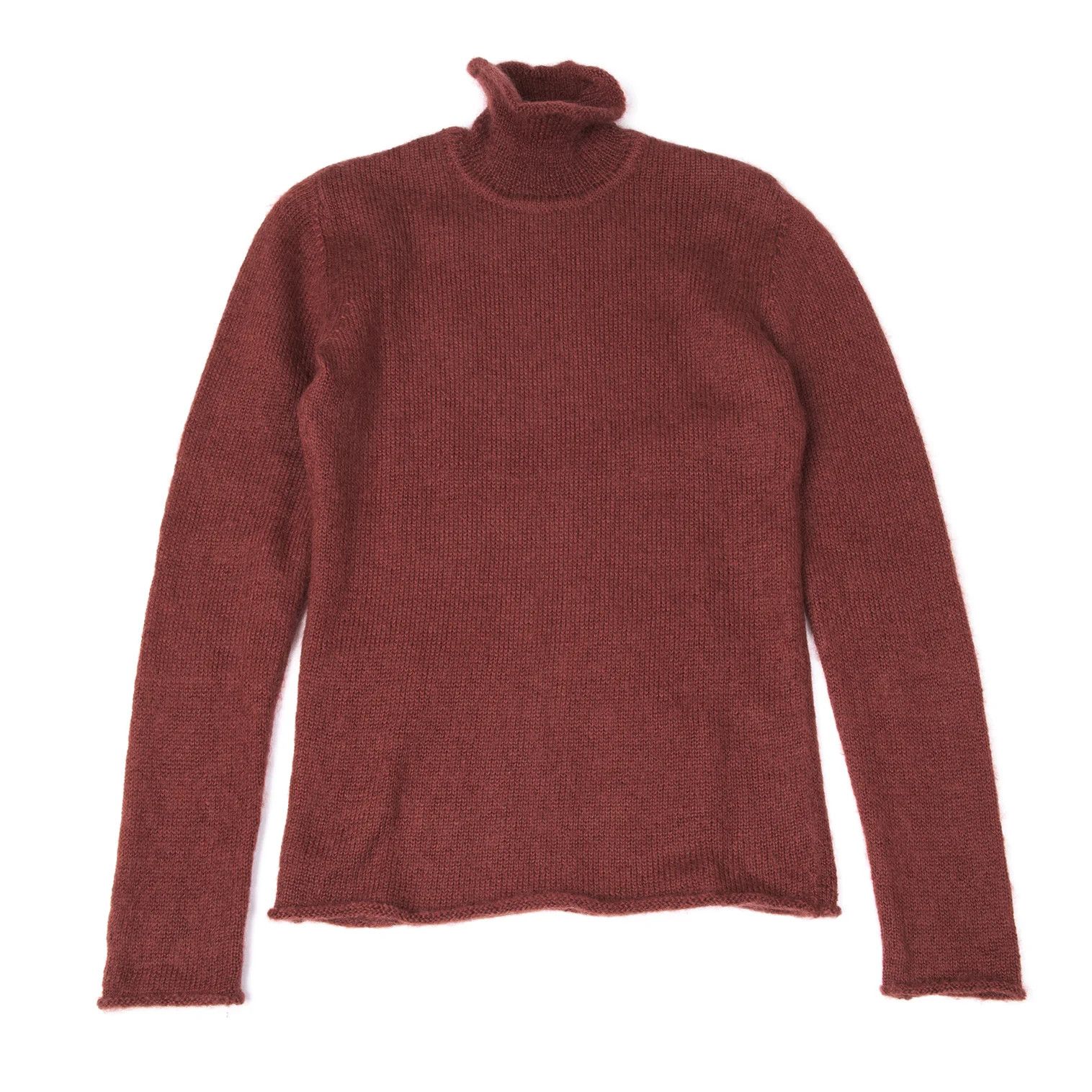 Jean Paul Gaultier Wool Blend Turtleneck Knit Sweater in Brick Size 48 Size US M / EU 48-50 / 2 - 1 Thumbnail