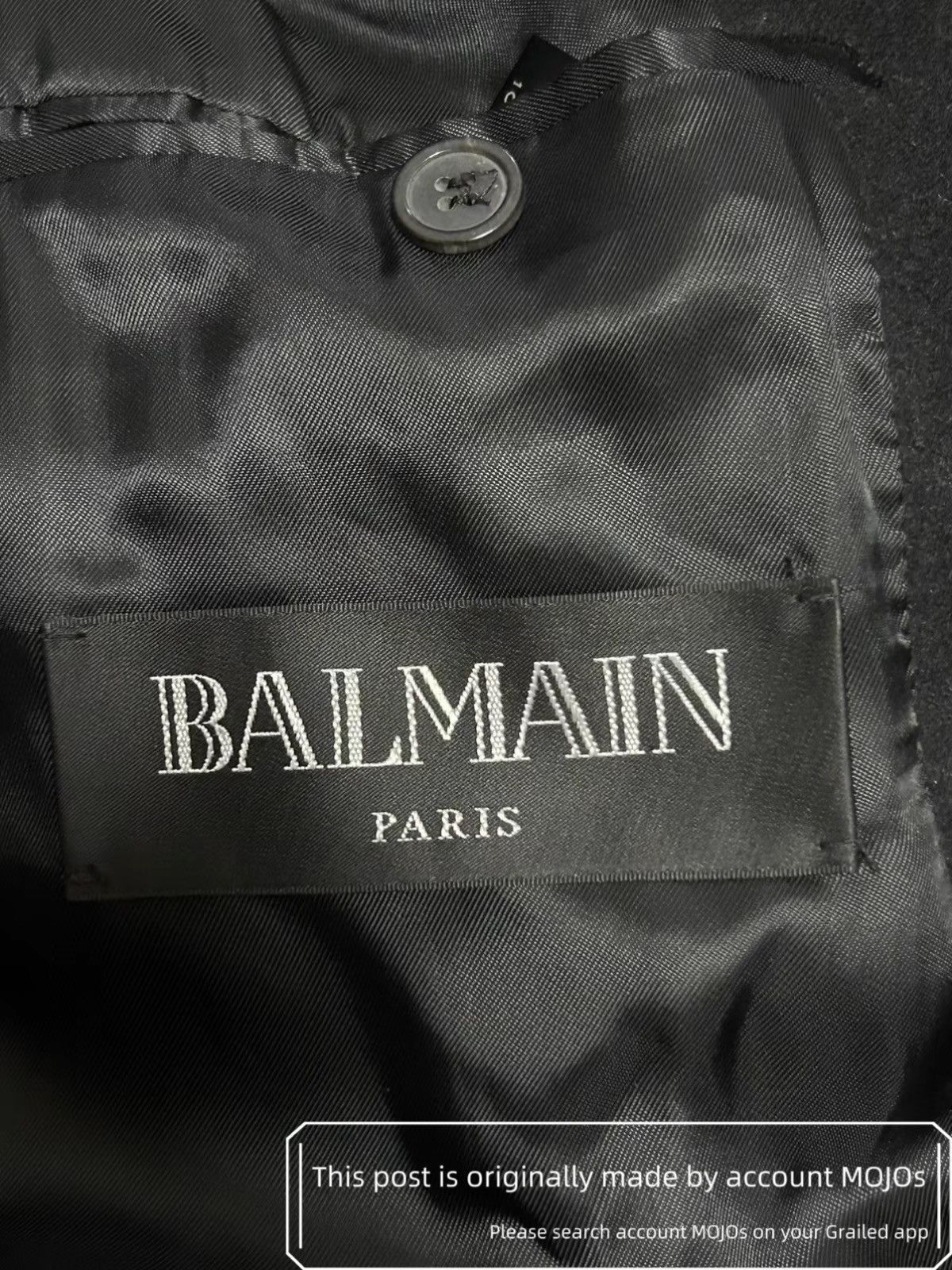 Balmain Sz 46 Balmain Classic Double Breasted Wool Coat Gold Button Size US S / EU 44-46 / 1 - 5 Thumbnail