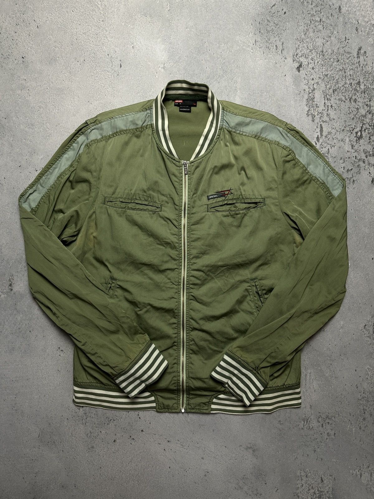 Diesel Rare Archive Diesel Olive Green Rider Bomber Jacket y2k 90s Size US XL / EU 56 / 4 - 1 Thumbnail