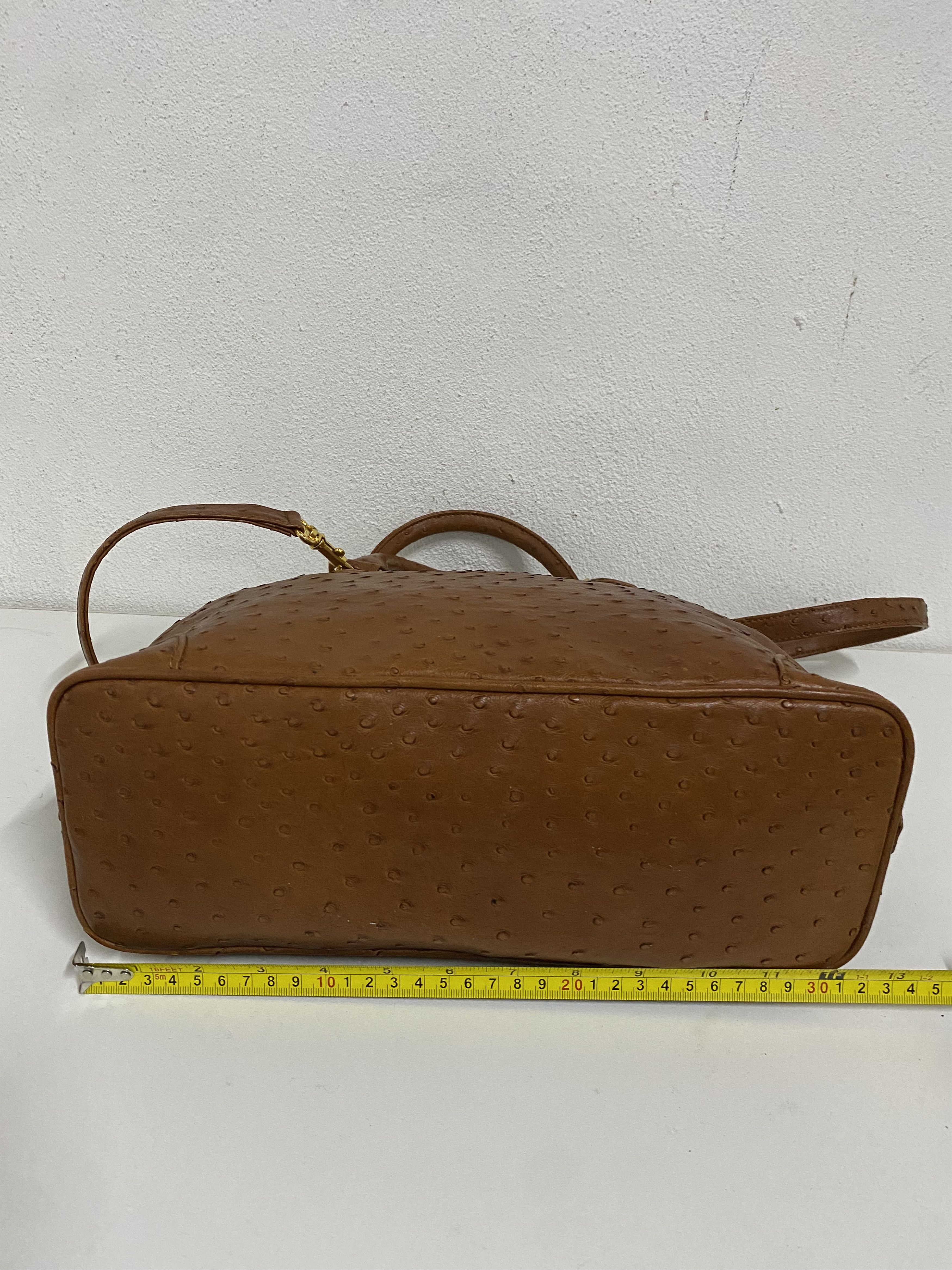 Leather Ostrich Leather Two Way Bag Size ONE SIZE - 6 Thumbnail