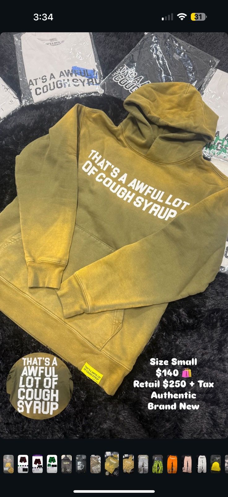 Awful Lot of Cough Syrup Awful lot of cough syrup hoodie Size US S / EU 44-46 / 1 - 1 Preview