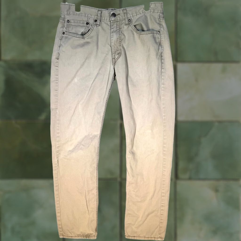 Levi's Levi's Jeans 541 Men's Beige Denim Mid-Rise Slim Straight Leg 32 X 32 Size US 32 / EU 48 - 1 Thumbnail