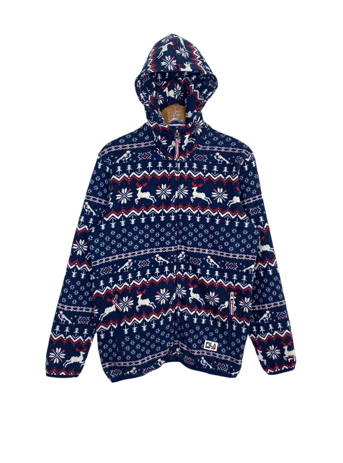 Fila Rare‼️ Fila Hoodie Christmas All Over Print Size US M / EU 48-50 / 2 - 1 Thumbnail