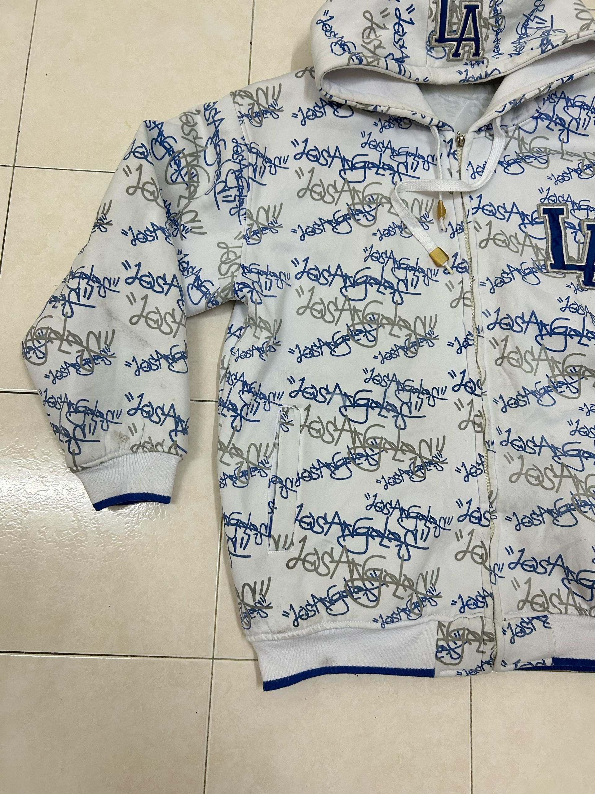 MLB Crazy Rare Vintage Fullprint MLB Los Angeles Hoodie Size US XL / EU 56 / 4 - 4 Thumbnail