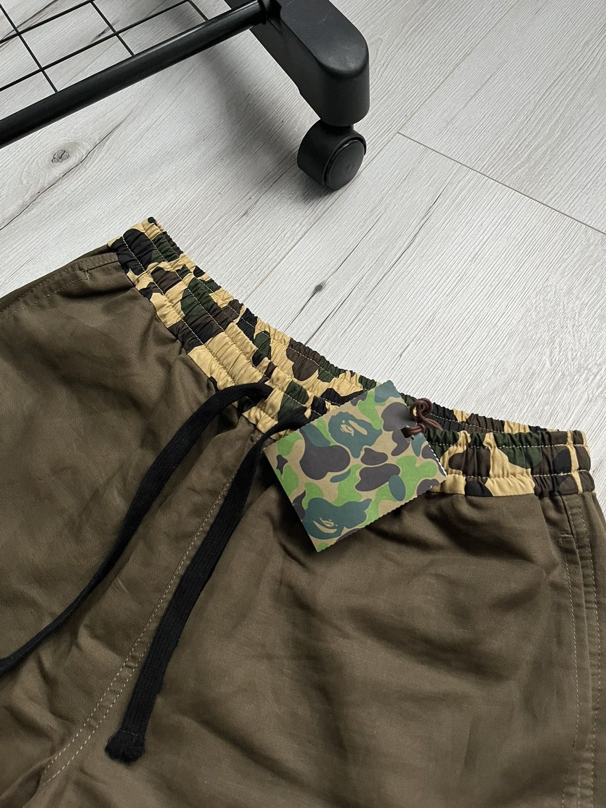 Bape NWT Bape Linen Dark Olive Green Camo Easy Chino Pants Size US 30 / EU 46 - 5 Thumbnail