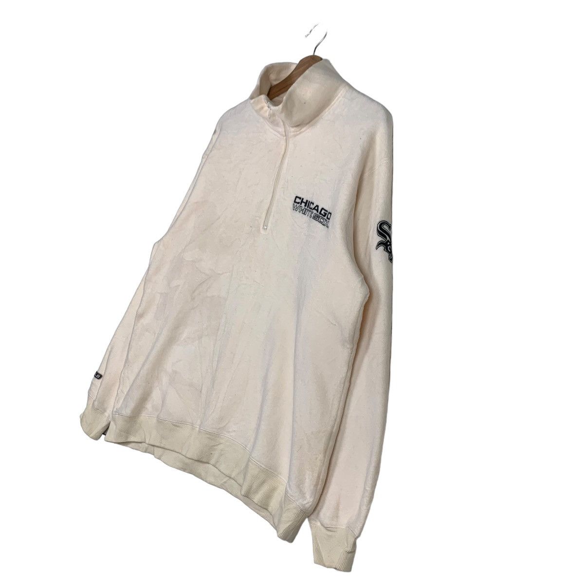 MLB MLB CHICAGO WHITE SOX HALF ZIP FLEECE SWEATSHIRT #0076-C5 Size US XL / EU 56 / 4 - 2 Thumbnail