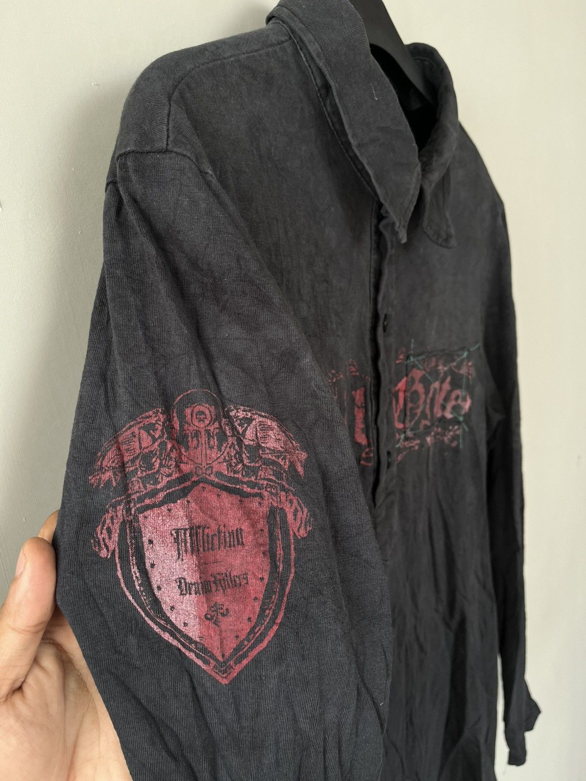If Six Was Nine JAPANESE TESHIO POEM SKULL SEDITIONARIES VKEI PUNK STYLE Size US M / EU 48-50 / 2 - 5 Thumbnail