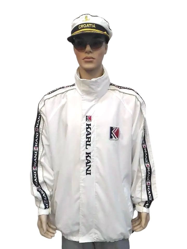 Karl Kani VTG KARL KANI BIG Logo Hoodie Windbreaker Size US L / EU 52-54 / 3 - 2 Thumbnail