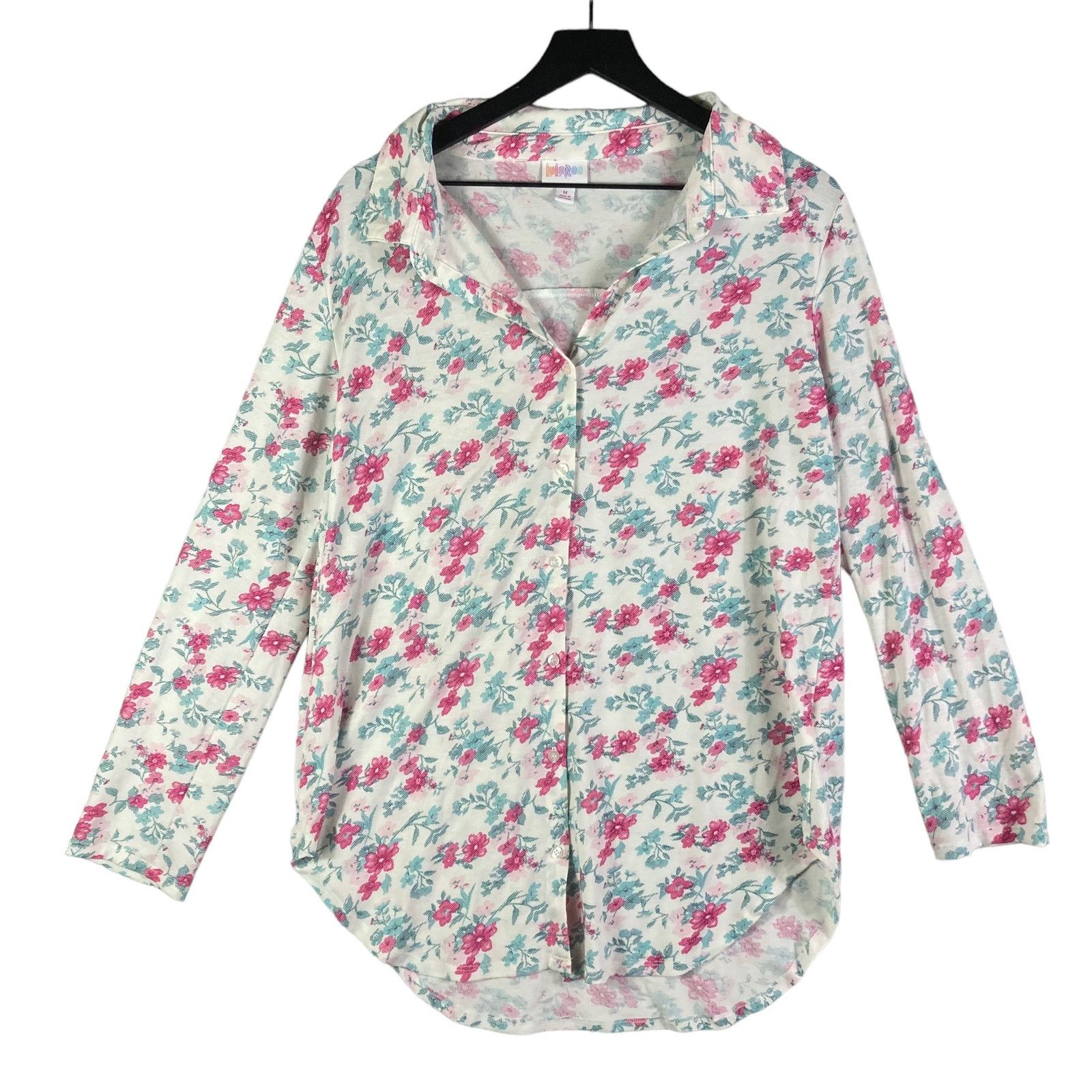 Other Lularoe Pajama Shirt Top Womens Button Medium Floral NWT New Size M / US 6-8 / IT 42-44 - 1 Thumbnail
