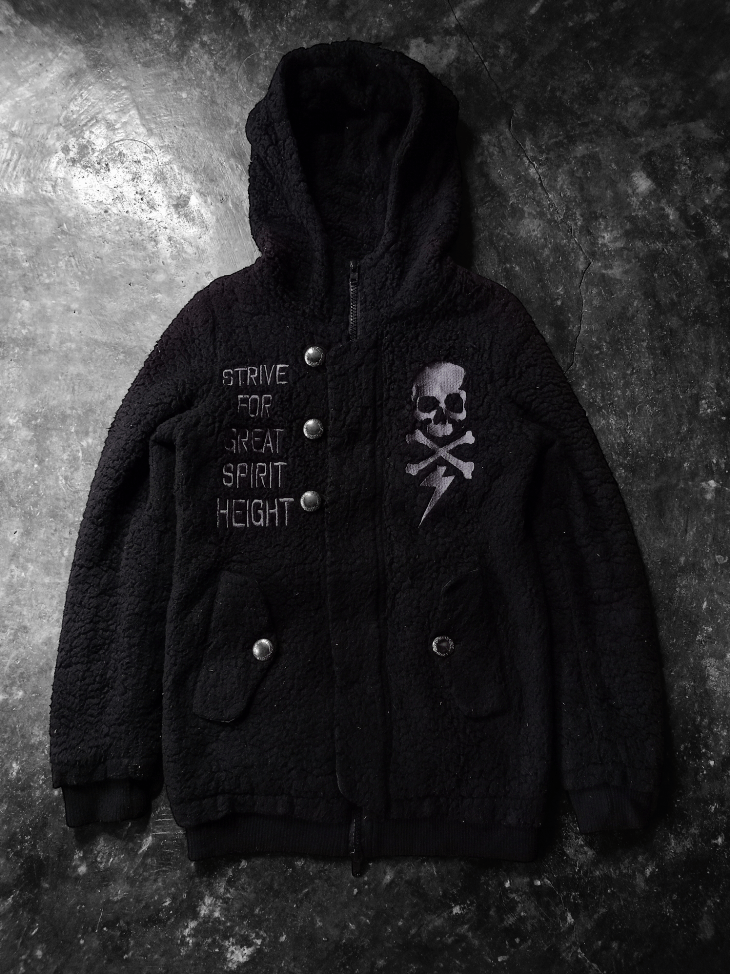 If Six Was Nine × Japanese Brand × Le Grande Bleu (L.G.B.) Ghost of Harlem Skull Hoodie style ifsixwasnine Lgb Size US S / EU 44-46 / 1 - 1 Thumbnail
