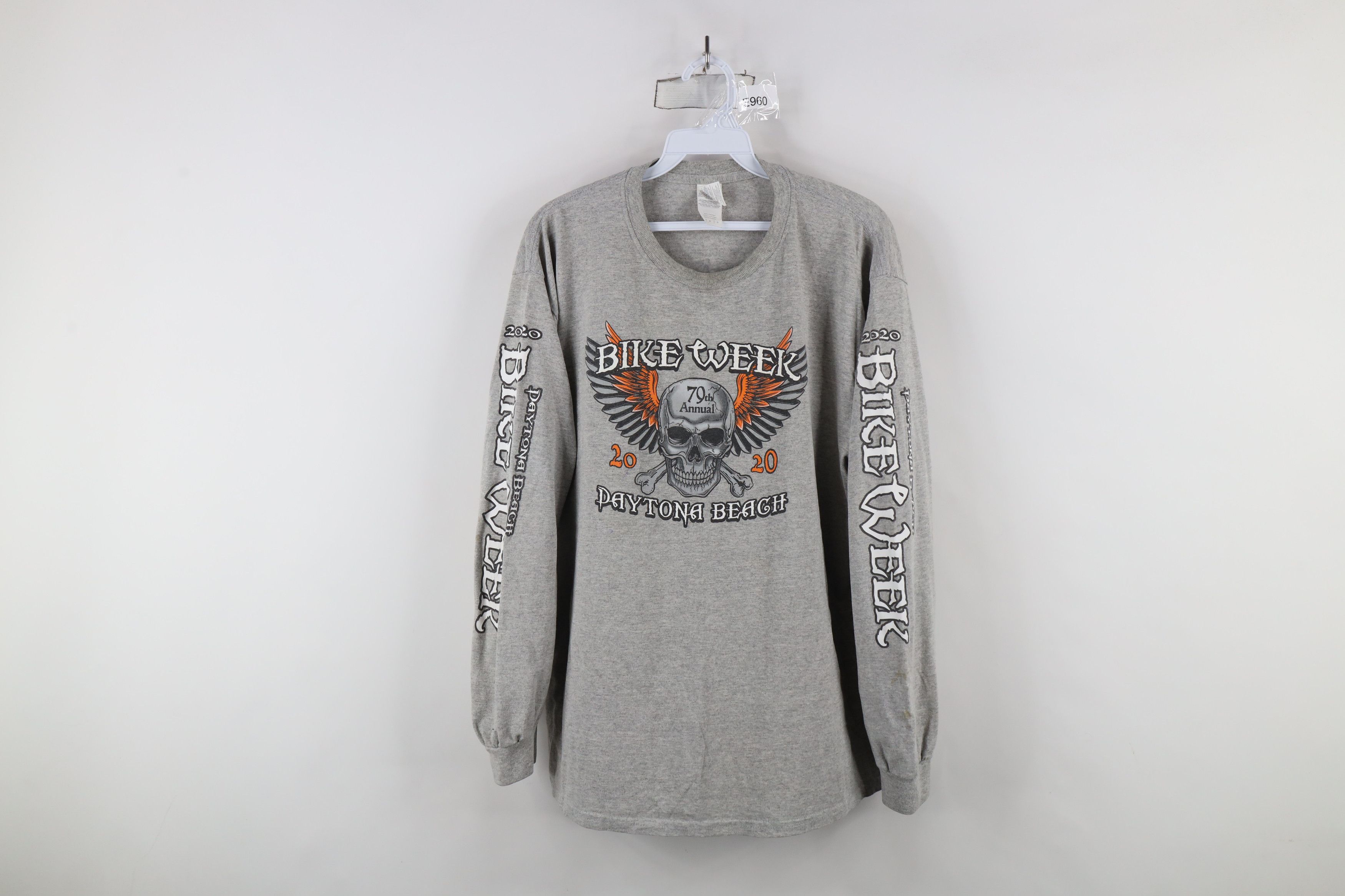 Vintage Y2K 2020 Bike Week Daytona Beach Skull Long Sleeve T-Shirt Size US L / EU 52-54 / 3 - 1 Thumbnail