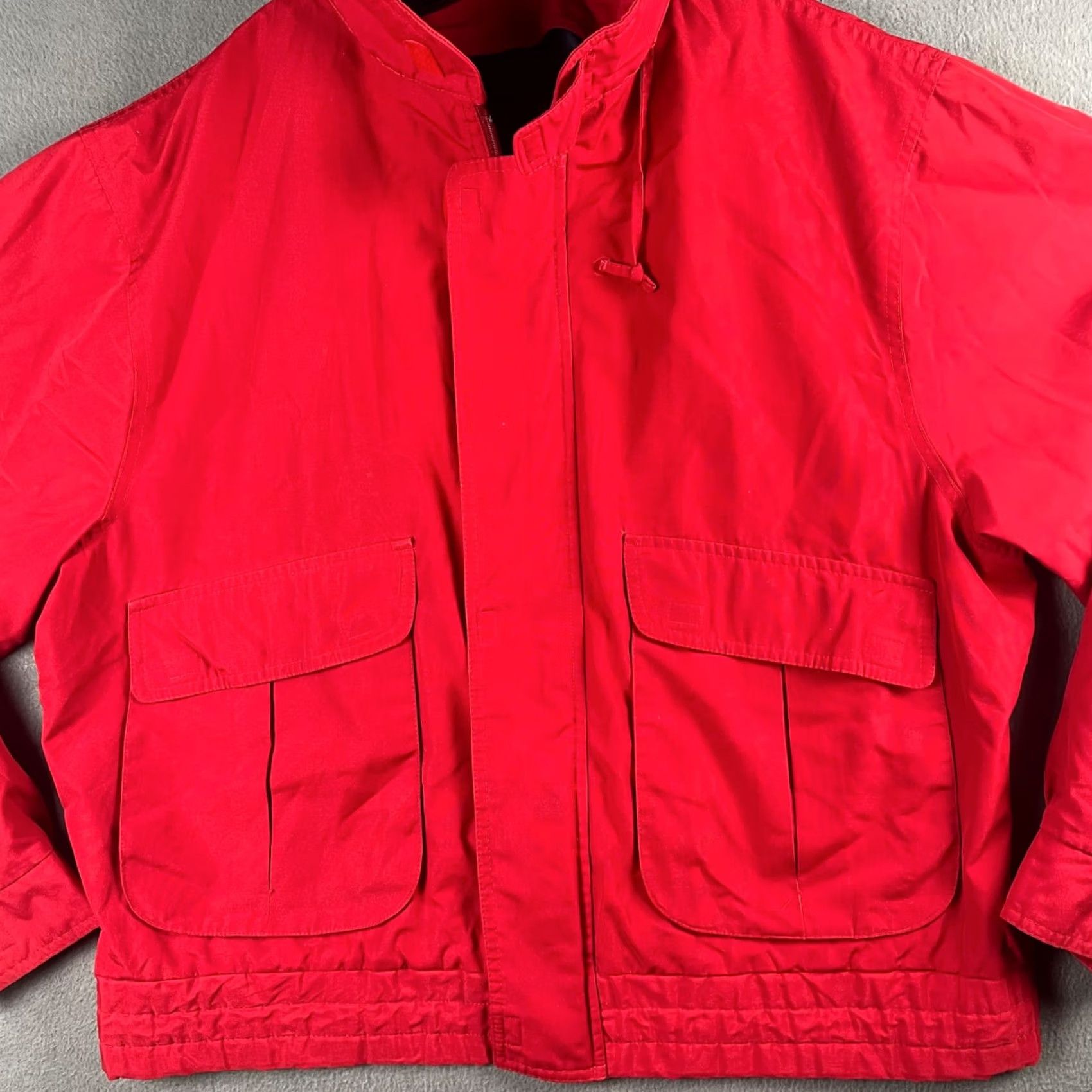 London Fog VINTAGE London Fog Jacket Mens Large 46 Red Zip Up Hooded Parka Casual Travel Workwear Retro 80s Hipster London Fog Mens Jacket Size US S / EU 44-46 / 1 - 3 Thumbnail