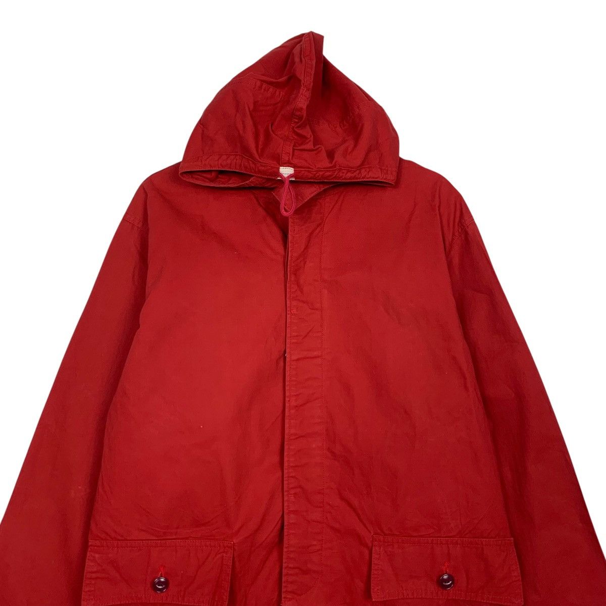 Vintage 90s Vintage HIGH QUALITY FABRIC Hooded Jacket #2680-C120 Size US M / EU 48-50 / 2 - 2 Thumbnail
