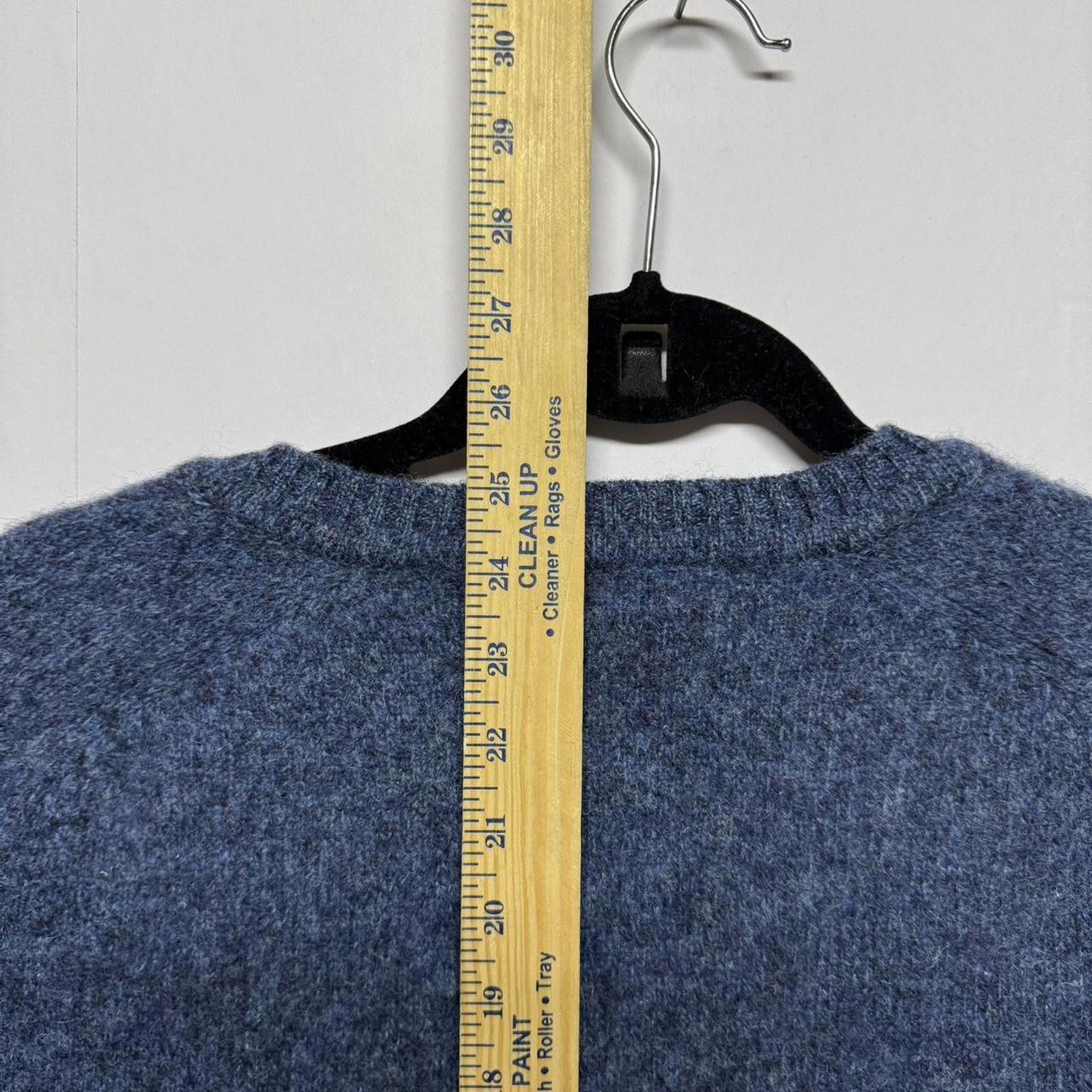 Other Antartex 100% Pure New Wool V-Neck Sweater Blue Men’s Medium Size US M / EU 48-50 / 2 - 8 Thumbnail