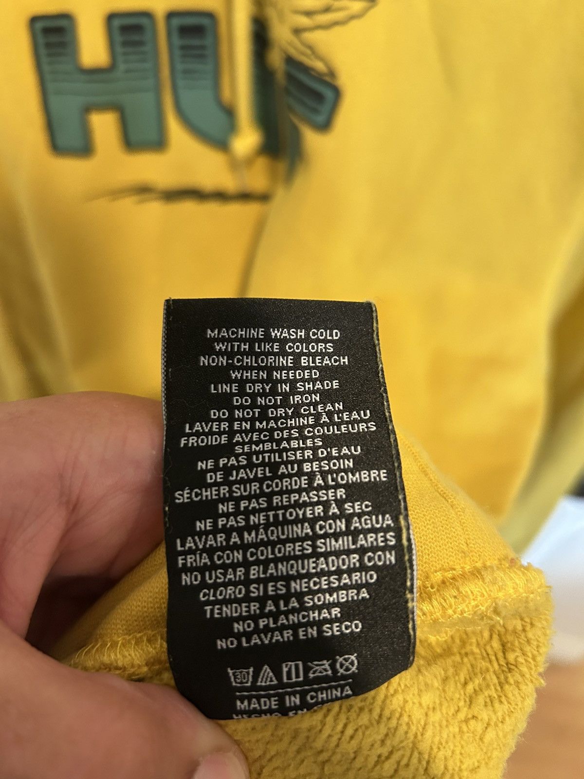 Huf HUF weed leaf yellow hoodie Size US XL / EU 56 / 4 - 5 Thumbnail