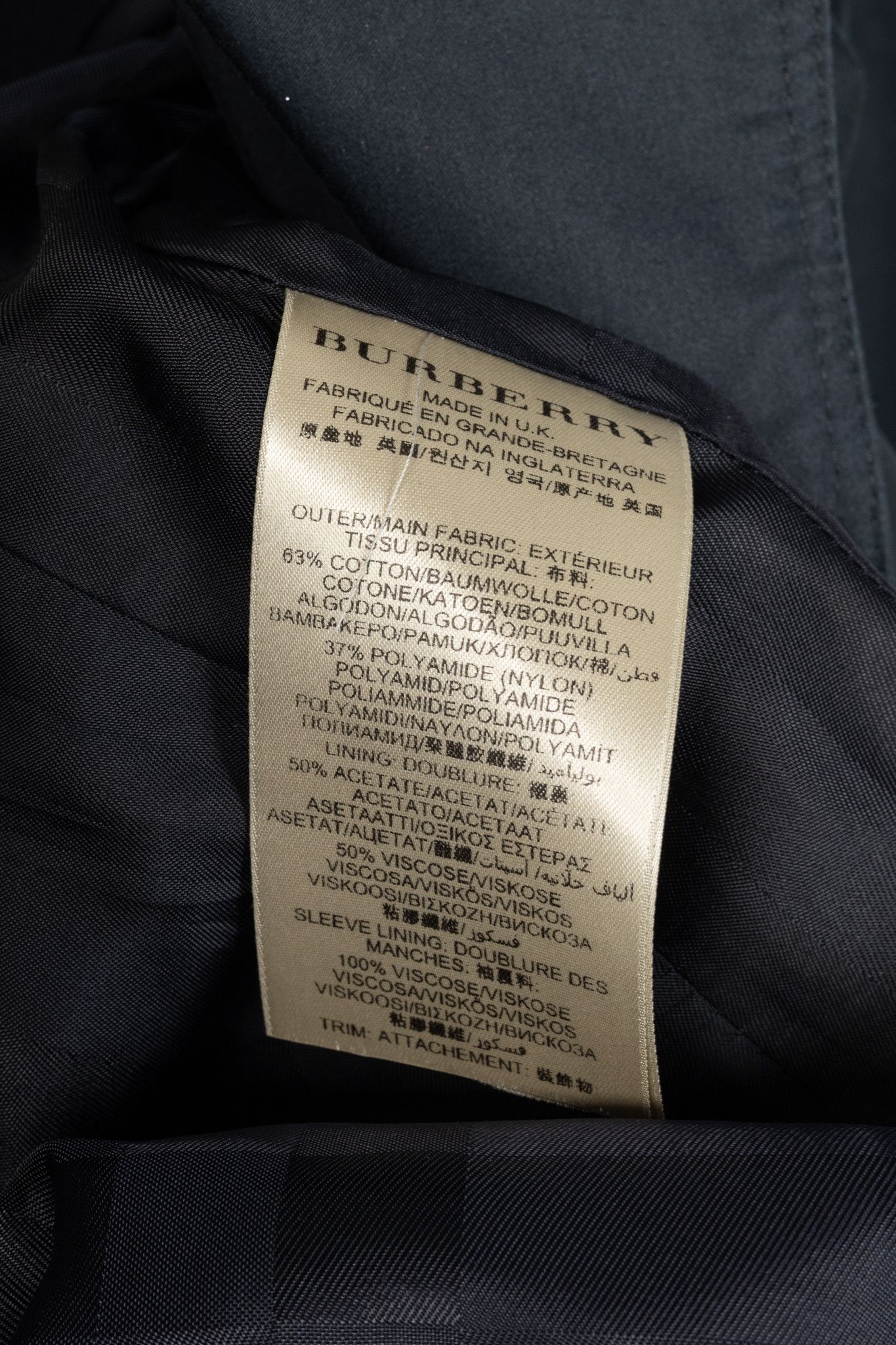 Burberry Burberry Cotton Double-Breasted Belted Trench Coat Size XS / US 0-2 / IT 36-38 - 11 Thumbnail