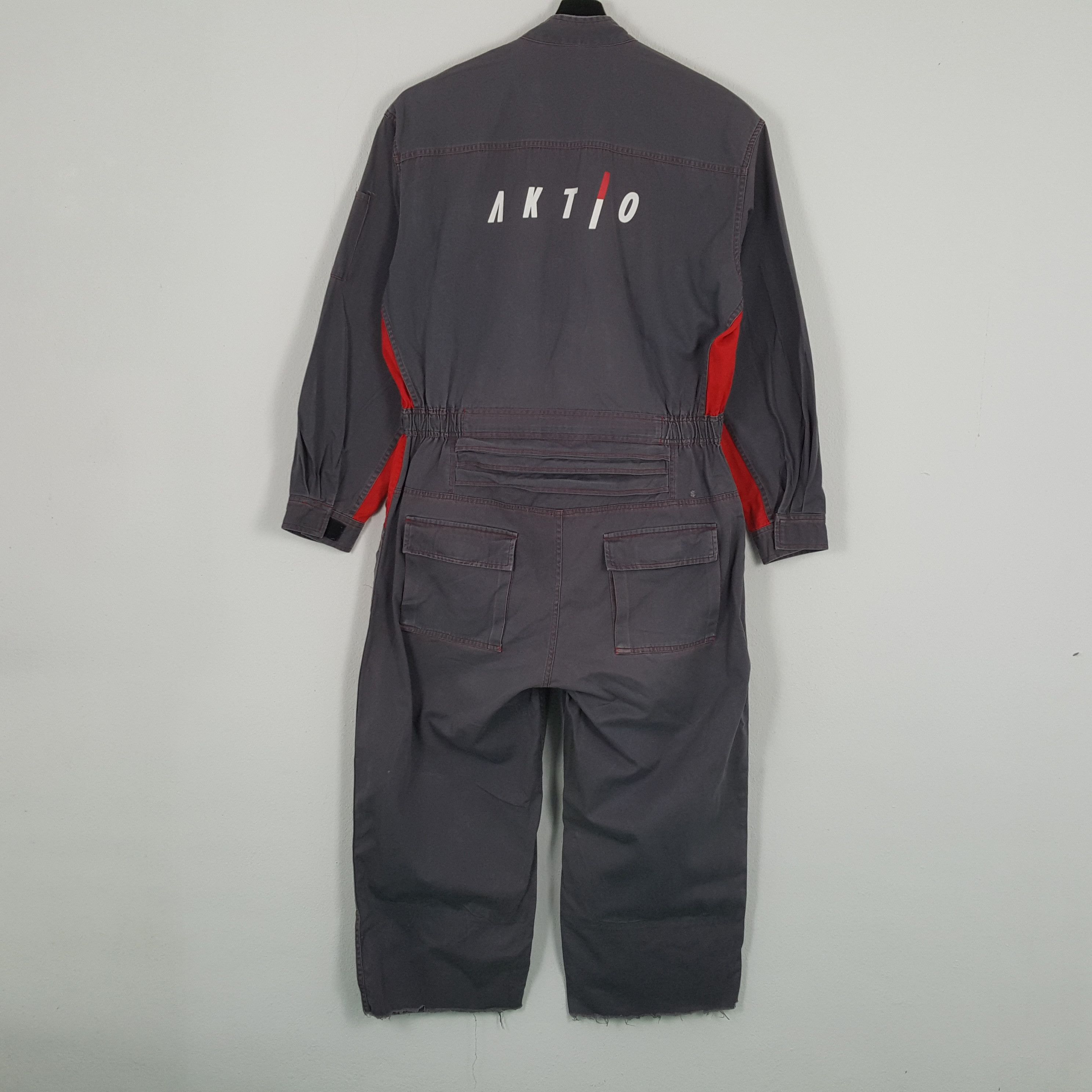Vintage AKTIO Motorsports Workwear Style Coverall Jacket Size US XL / EU 56 / 4 - 1 Thumbnail