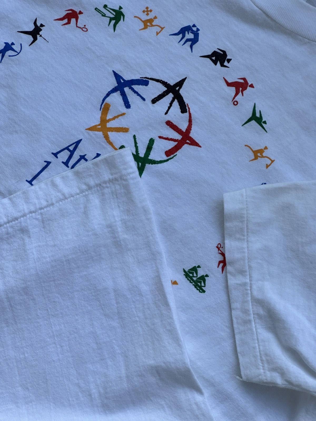 USA Olympics × Vintage Vintage Olympic USA "Atlanta 1996" T-shirt Size US XL / EU 56 / 4 - 3 Thumbnail