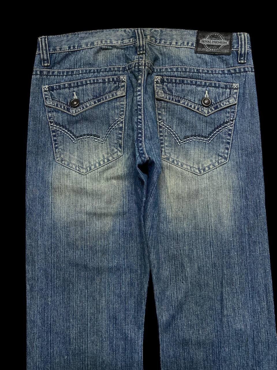 Vintage FLARE 90s Style Japanese Rusty Mudwash Distressed Patchwork Size US 36 / EU 52 - 14 Thumbnail