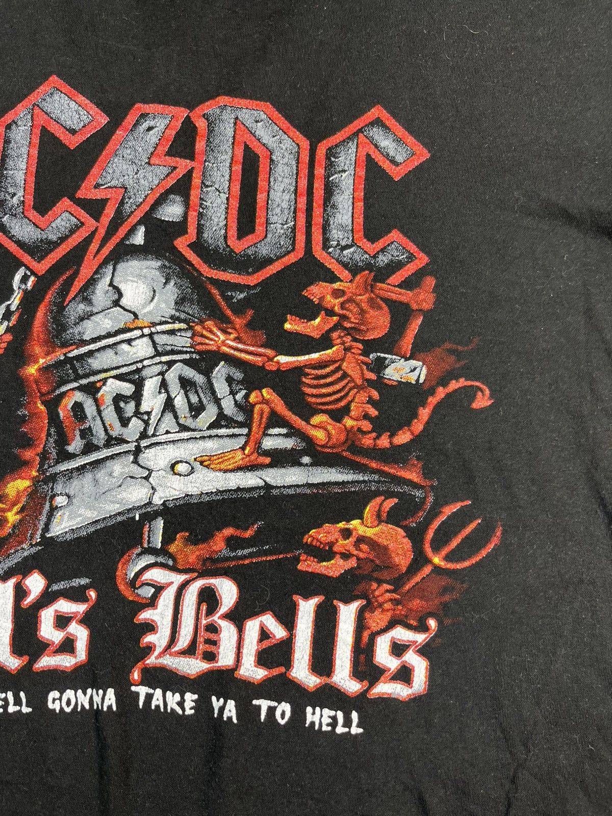 AC/DC AC/DC Hells Bells Double Sided Band Tee Boxy XL Size US XL / EU 56 / 4 - 6 Thumbnail