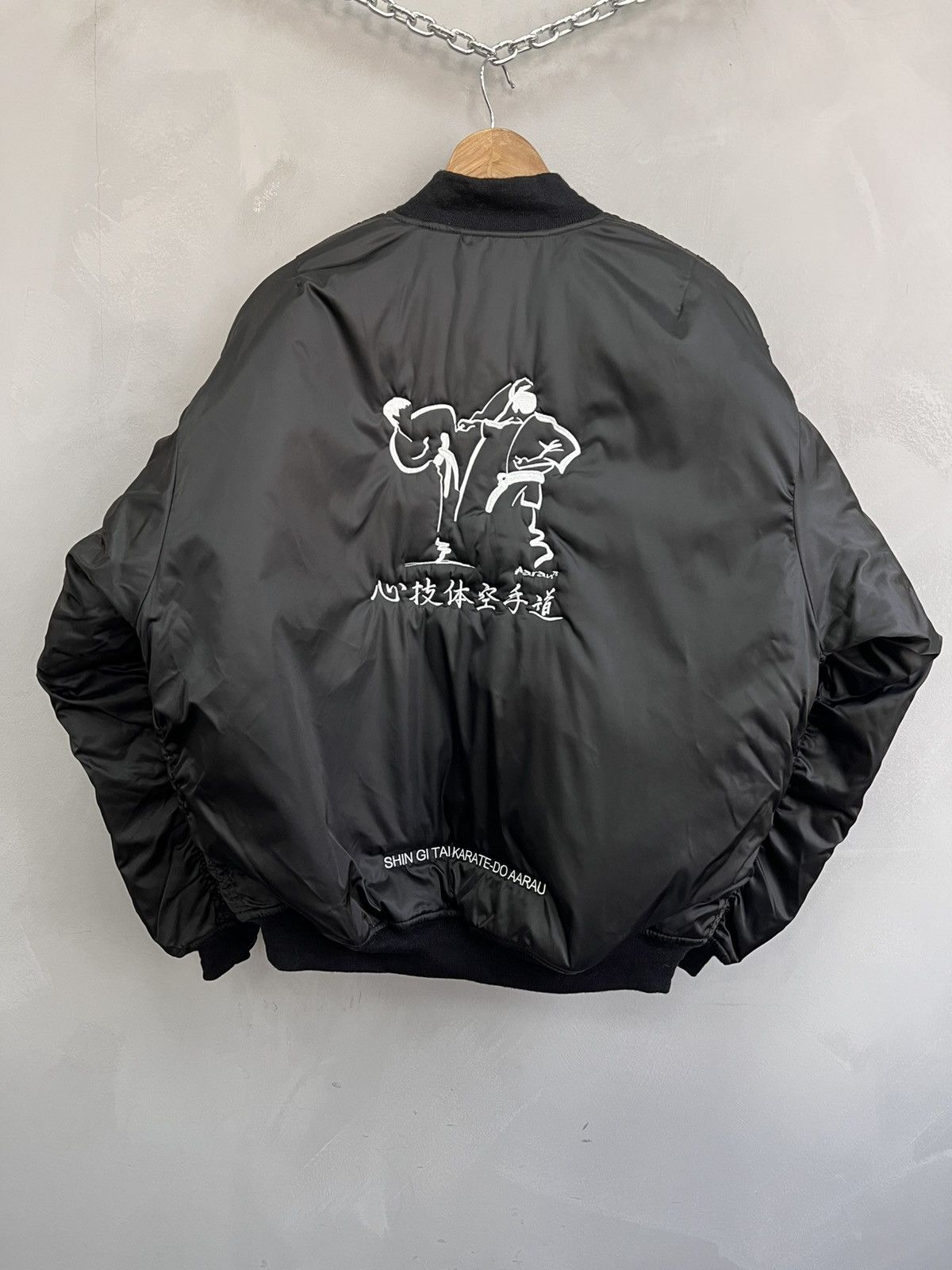 Vintage VINTAGE BOXY MA-1 bomber jacket karate Avant GARDE Size US L / EU 52-54 / 3 - 8 Thumbnail