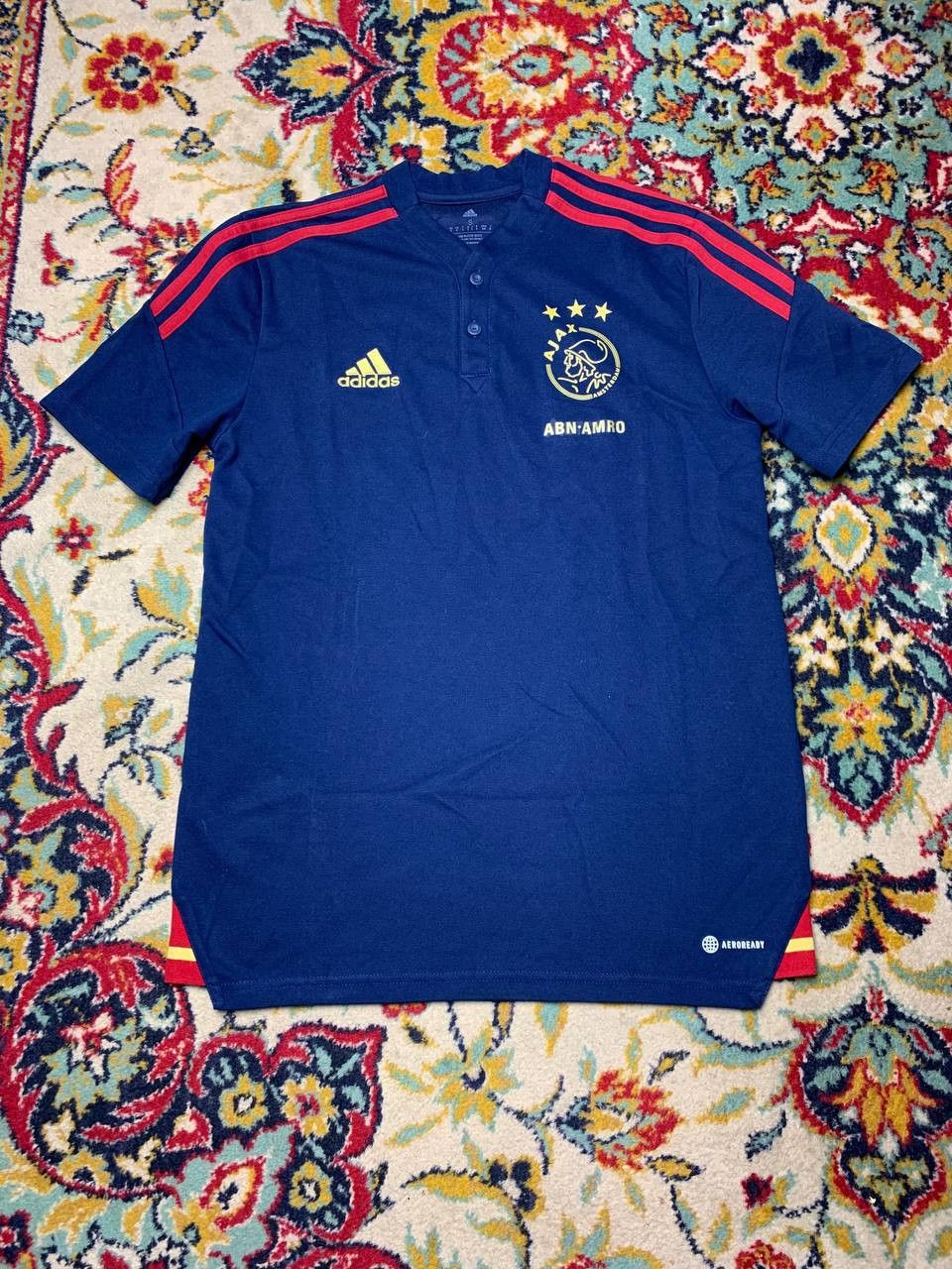 Adidas Ajax Amsterdam 2022 Polo Shirt Blue Adidas Size US S / EU 44-46 / 1 - 1 Thumbnail