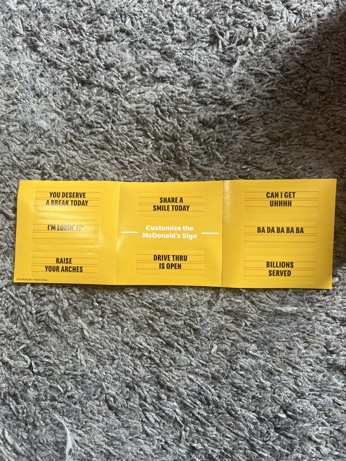 Hypebeast 2025 Lil McDonald’s McDonald’s Sign Miniature Size ONE SIZE - 5 Thumbnail