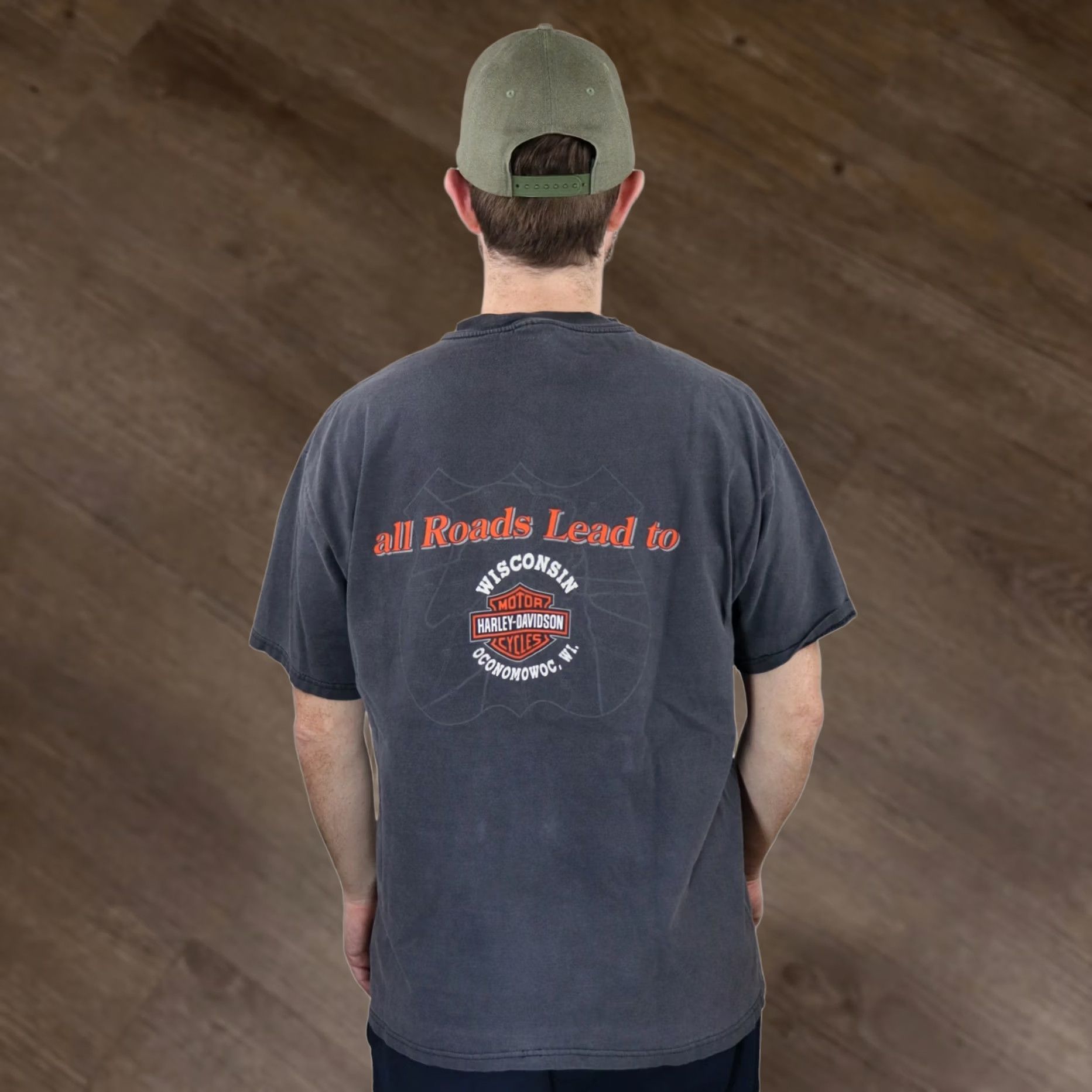 Harley Davidson VINTAGE Harley-Davidson Dragon Shirt Mens Large 