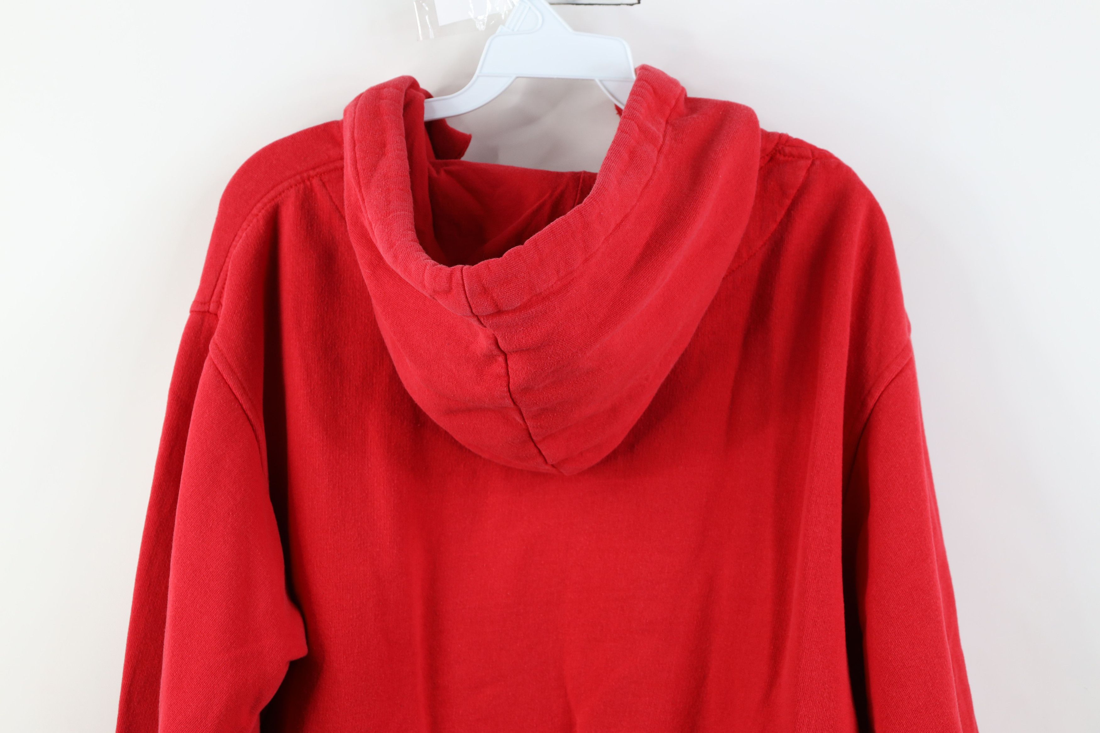 Vintage Vintage 90s Texas Tech University Hoodie Sweatshirt Red Size US L / EU 52-54 / 3 - 15 Thumbnail
