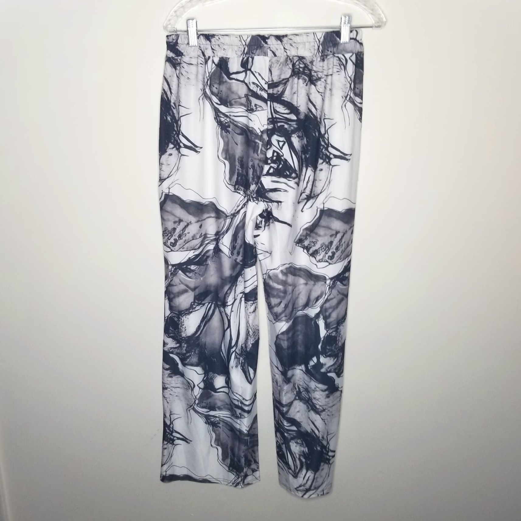 Vintage VINTAGE Lily Women's Pants Loose Fit Lightweight Black White Size M Women Size 32" / US 10 / IT 46 - 4 Thumbnail