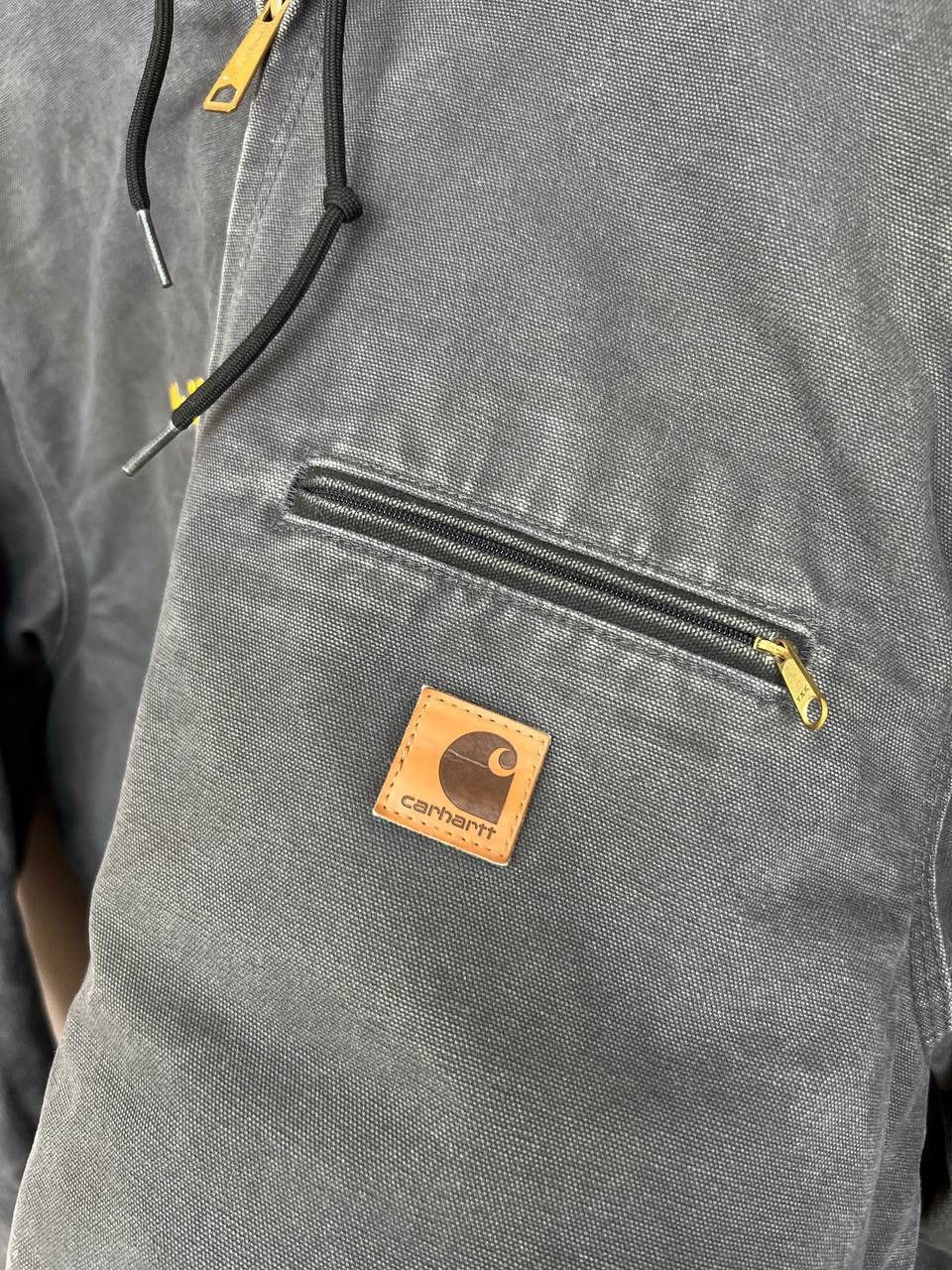 Carhartt Carhartt Detroit Jacket Men Size L Vintage Grey Sherpa Lined Size US L / EU 52-54 / 3 - 9 Thumbnail