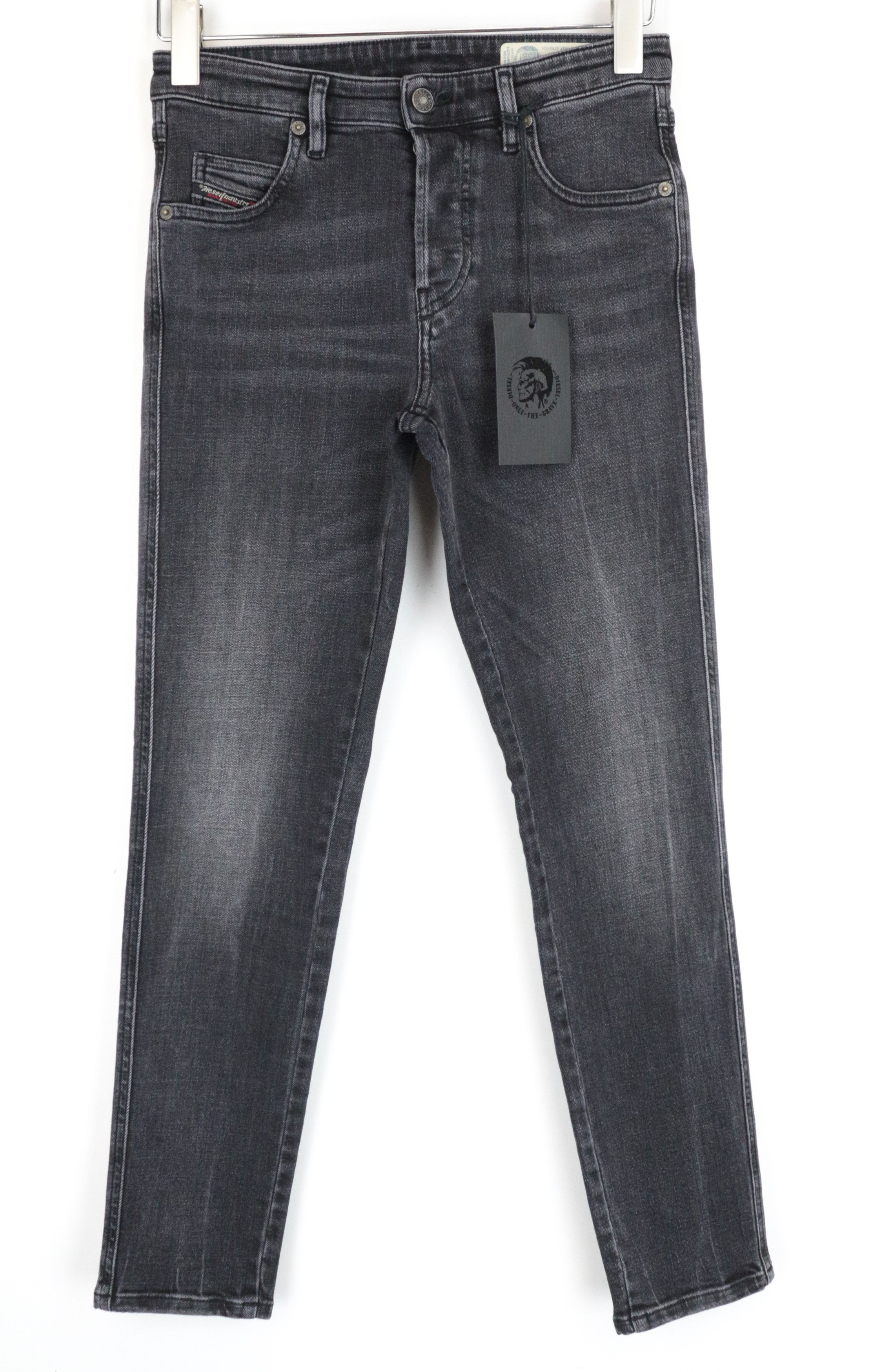 Diesel BABHILA 081AH W26/L32 Grey Button-Fly Jeans 63665 Size 26" / US 2 / IT 38 - 2 Thumbnail