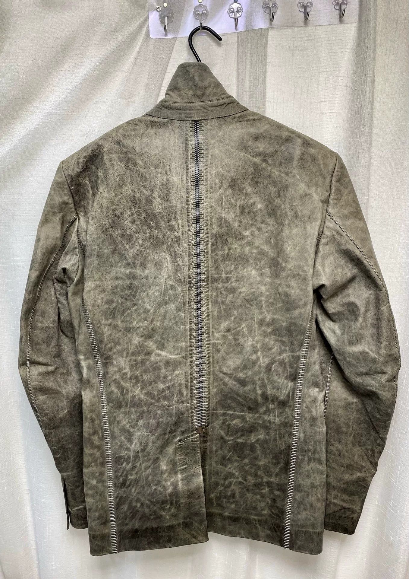 Isaac Sellam Experience Isaac Sellam Distressed Brass Buckle Blazer Size US M / EU 48-50 / 2 - 2 Thumbnail