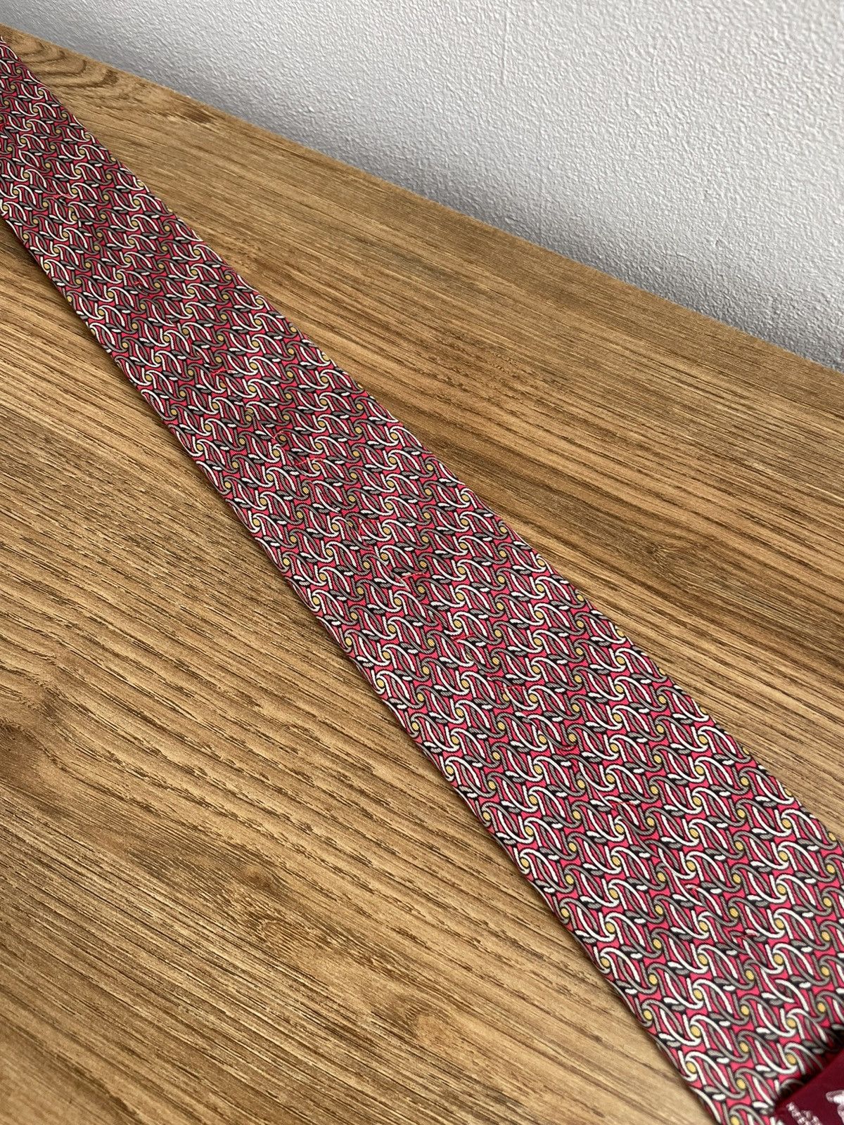Hermes Hermes Paris Vintage 90s 100% Silk Tie Made France 7454 HA Size ONE SIZE - 7 Thumbnail