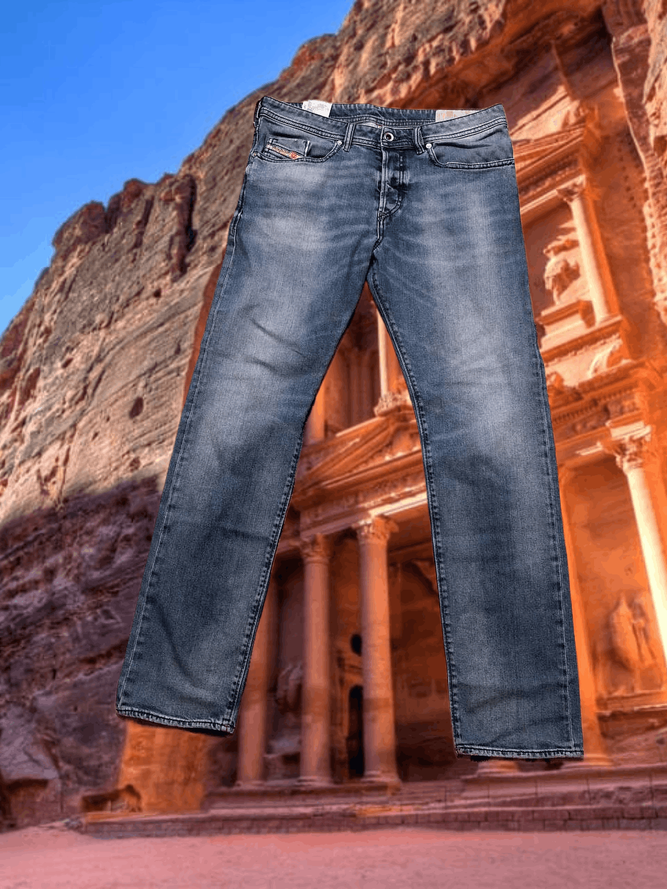 Diesel DIESEL BUSTER Distressed jeans Vintage crazy Y2K Size 32" / US 10 / IT 46 - 1 Thumbnail