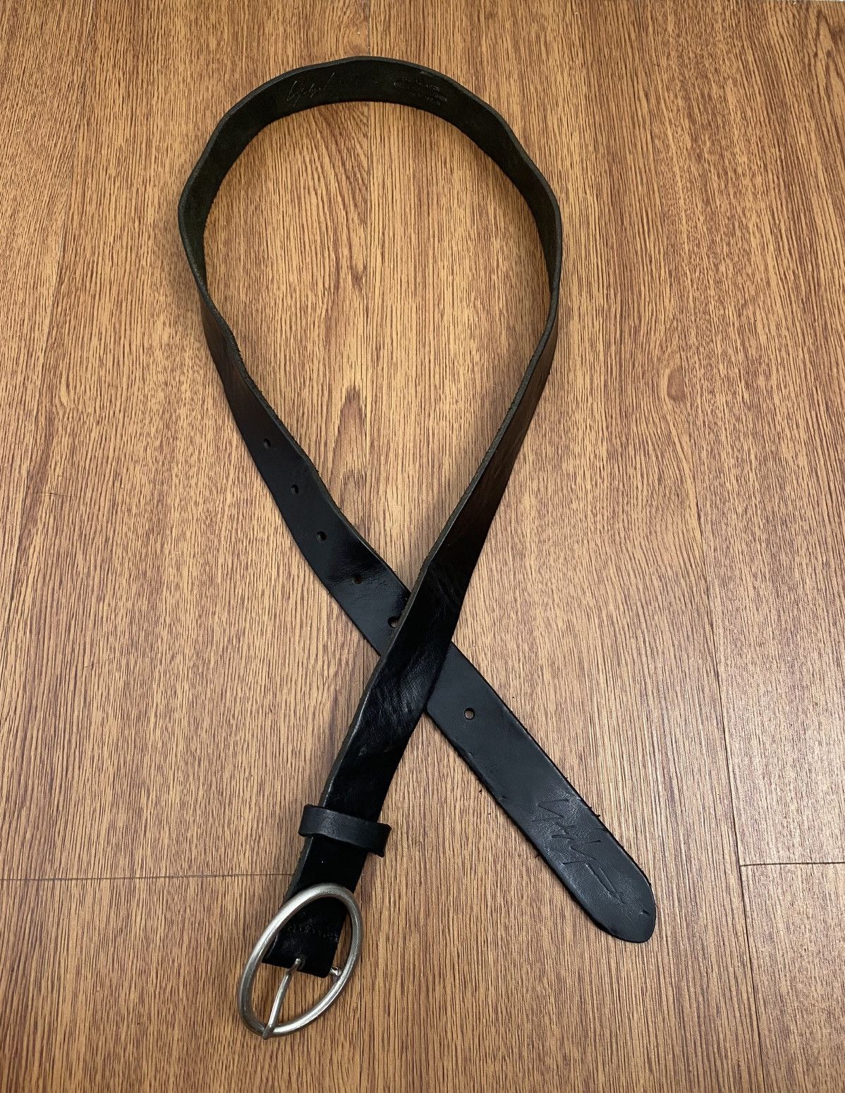 Yohji Yamamoto Yohji yamamoto black classic leather belt Size ONE SIZE - 1 Thumbnail