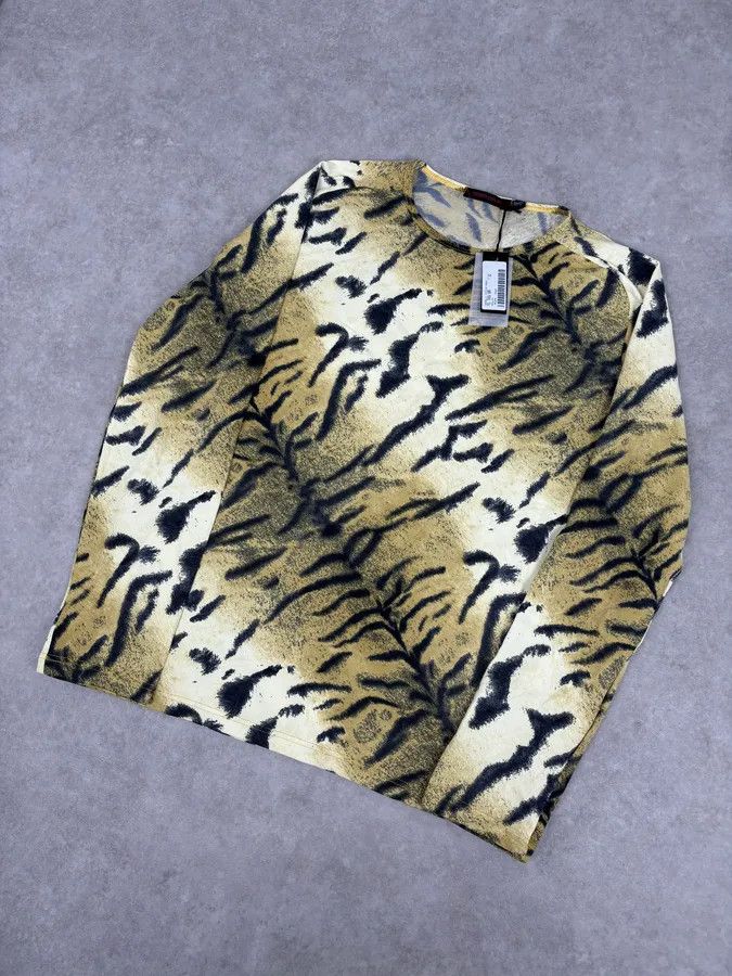 Roberto Cavalli Roberto Cavalli Gold Savate Tiger Print Longsleeve Size S / US 4 / IT 40 - 4 Thumbnail