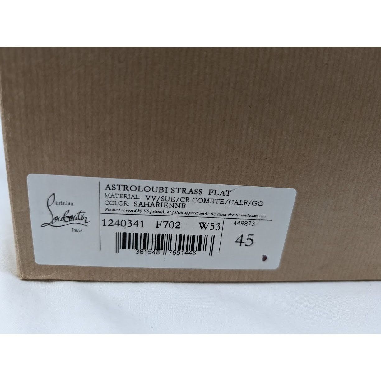 Christian Louboutin o1rshd1 Astro Loubi Strass Flat Sneakers in Saharienne Size US 12 / EU 45 - 20 Thumbnail