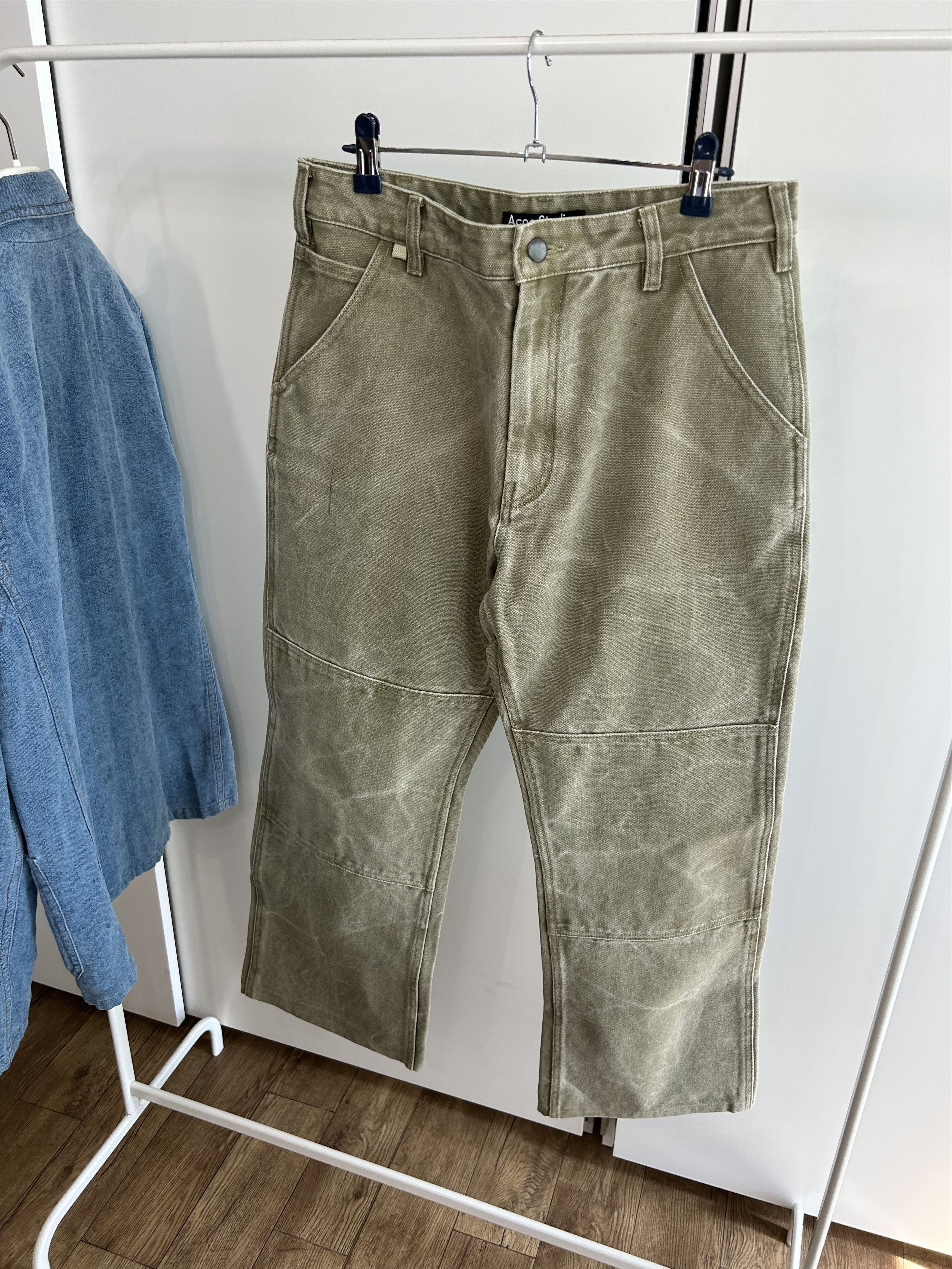 Acne Studios ACNE STUDIOS Washed Double-Knee Crack-Dye Trousers Size US 30 / EU 46 - 3 Thumbnail