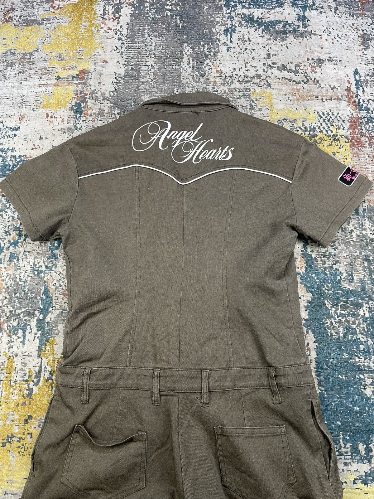 Hypebeast ANGEL HEARTS SIMPSON BACK SPELL COVERALLS Size 36" / US 14 / IT 50 - 3 Thumbnail