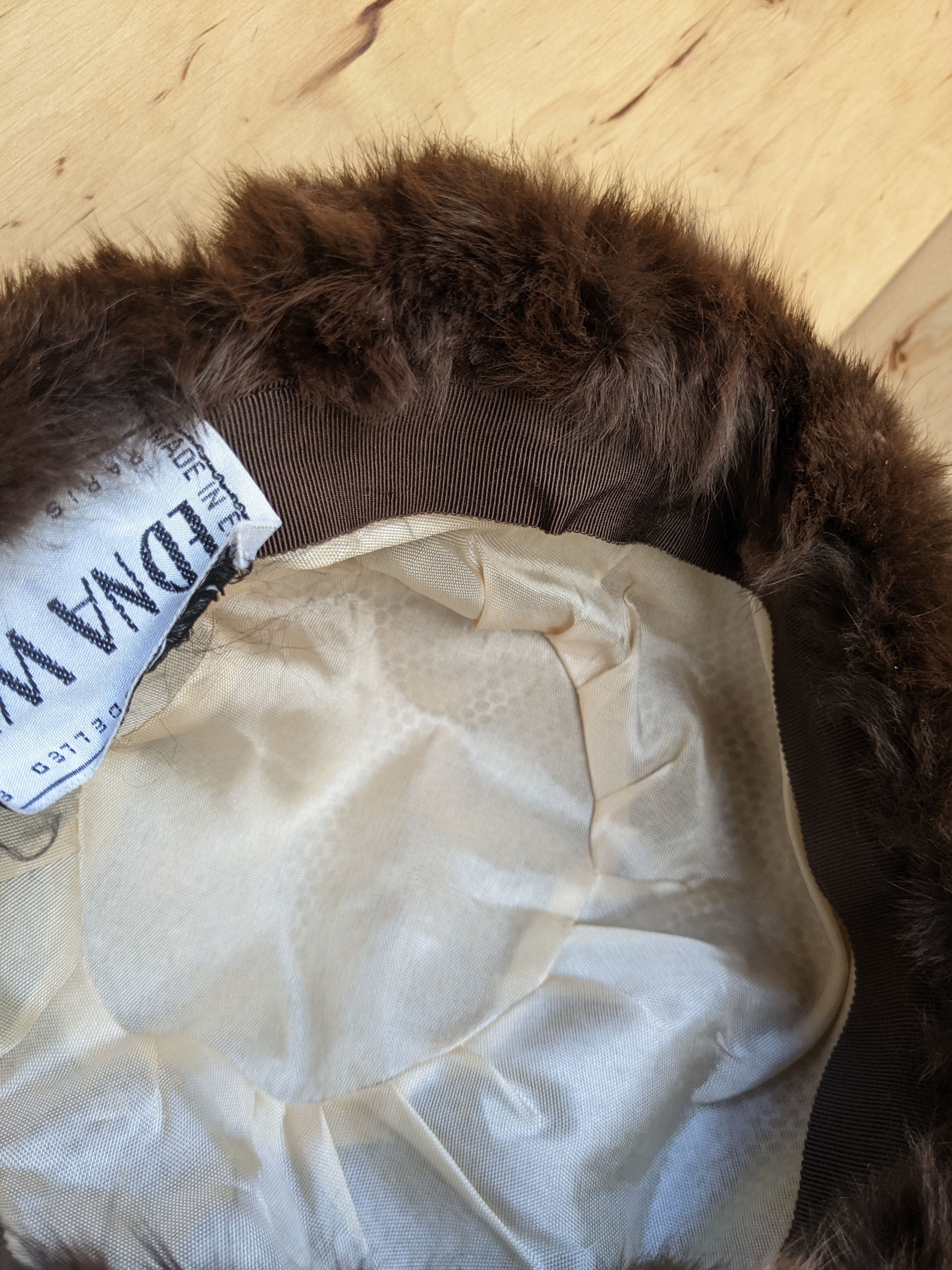 Japanese Brand Edna Wallace Vintage 70s Genuine Fur Hat Kangol Gucci Size ONE SIZE - 14 Thumbnail