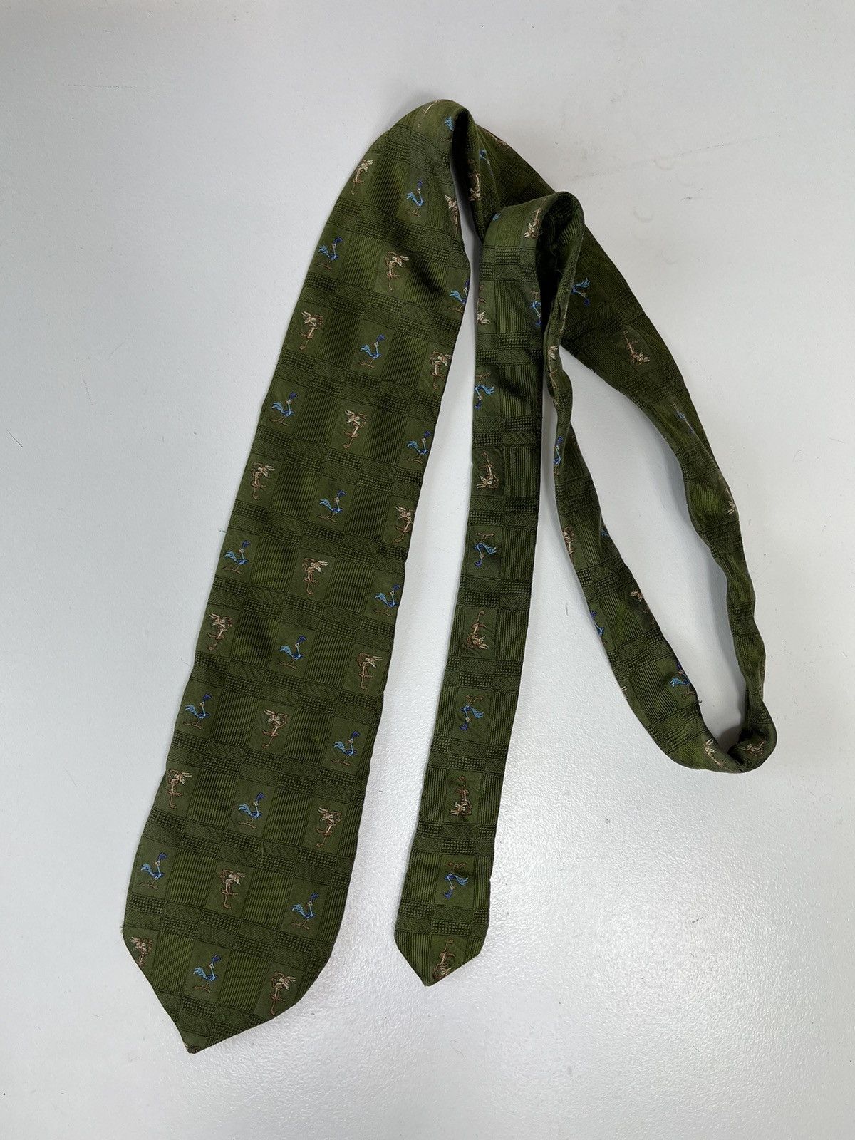 Vintage Looney Tunes Vintage Silk Tie Made in Italy Size ONE SIZE - 7 Thumbnail