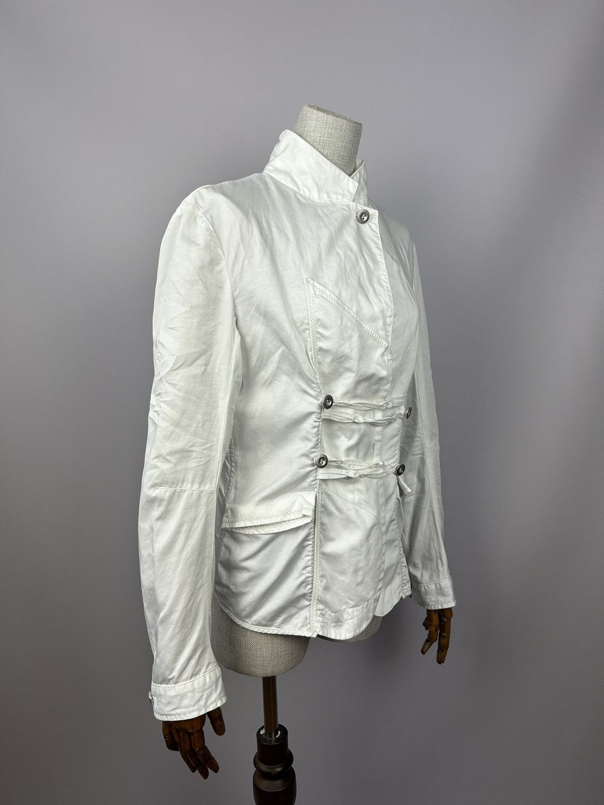 Marithe + Francois Girbaud × Vintage LE JEAN DE MARITHE FRANCOIS GIRBAUD Cotton Blazer Jacket Size XL / US 12-14 / IT 48-50 - 6 Thumbnail