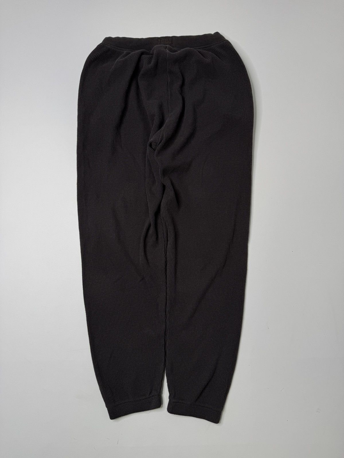 SKIMS SKIMS chocolate brown waffle sweatpants trend kim kardashian Size 28" / US 6 / IT 42 - 2 Thumbnail