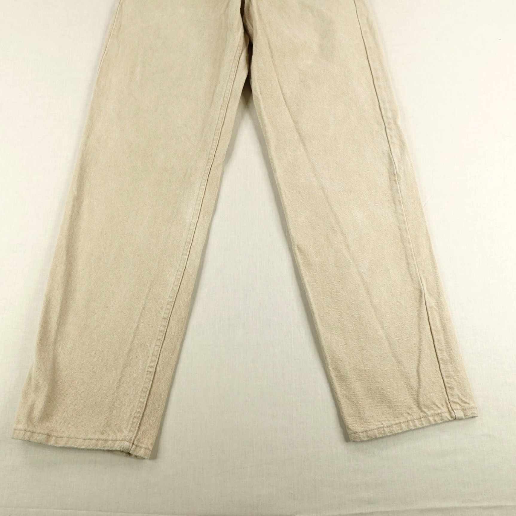 Levi's VINTAGE Levi's 550 Jeans Men 36x34 Beige Denim Relaxed Fit Tapered 90s Size US 34 / EU 50 - 3 Thumbnail