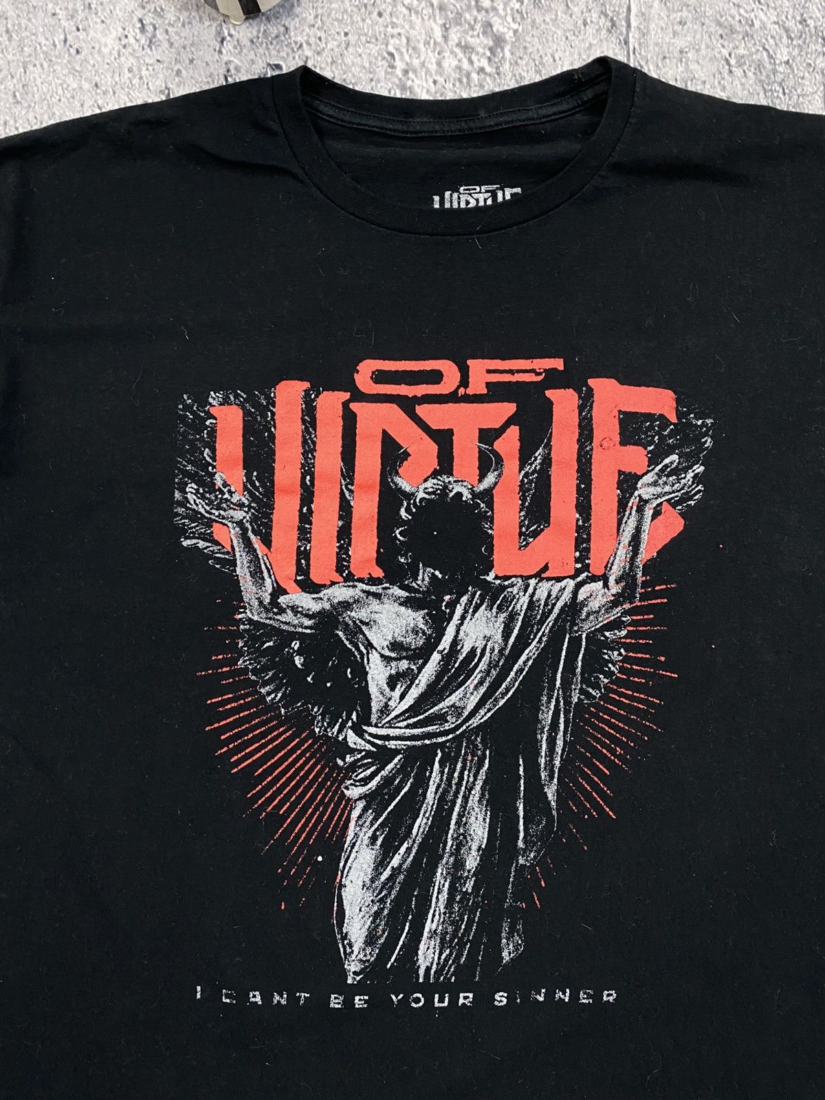 Vintage Tee Vintage Of Virtue USA Streetwear boxy rock Size US XL / EU 56 / 4 - 4 Thumbnail