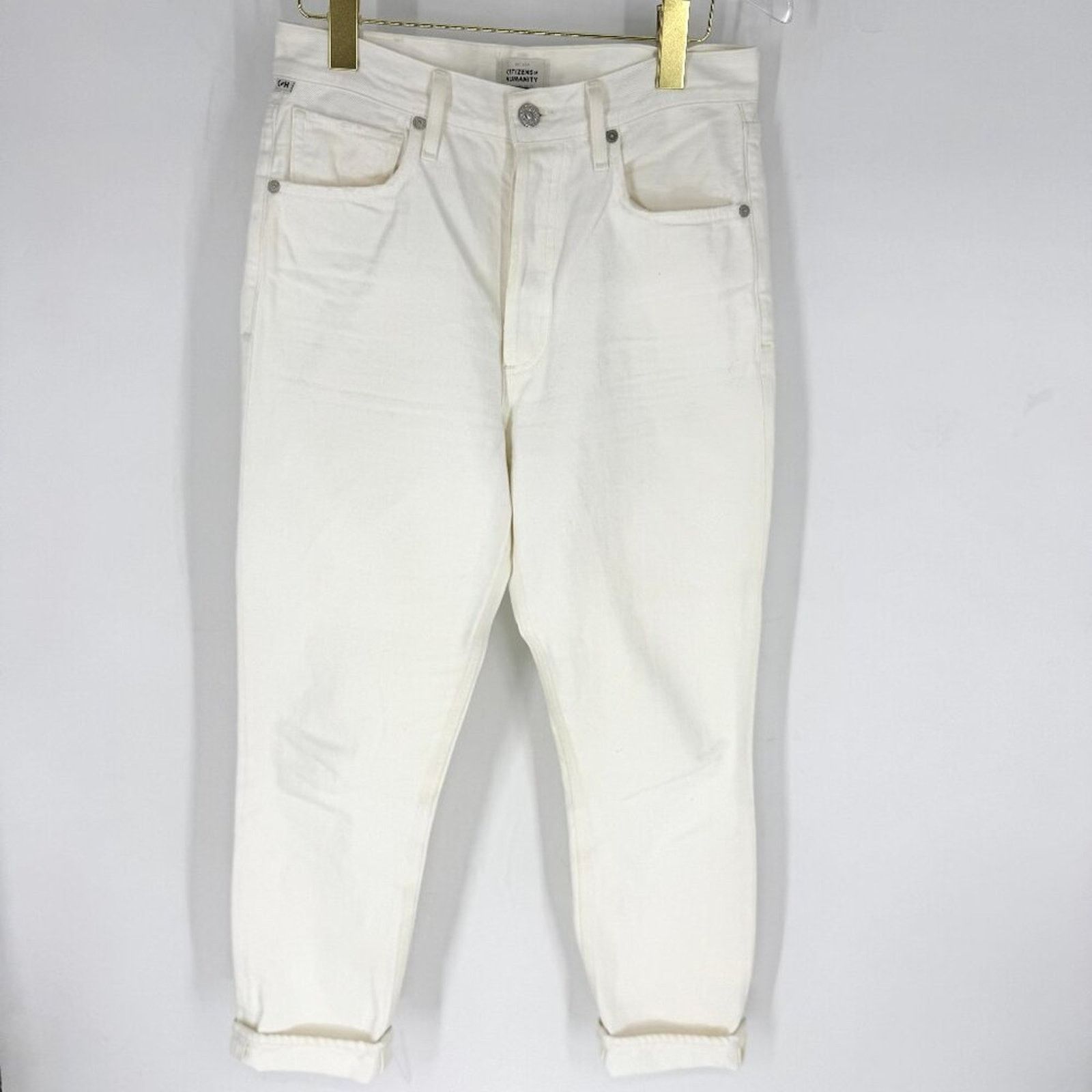 Citizens Of Humanity CItizens of Humanity Charlotte Straight Leg Jeans Cream 26 Size 26" / US 2 / IT 38 - 1 Thumbnail