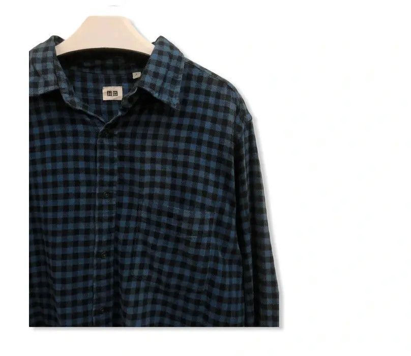Flannel × Japanese Brand Japanese Brand Uniqlo Plaid Tartan Flannel Shirt 👕 Size US M / EU 48-50 / 2 - 2 Thumbnail