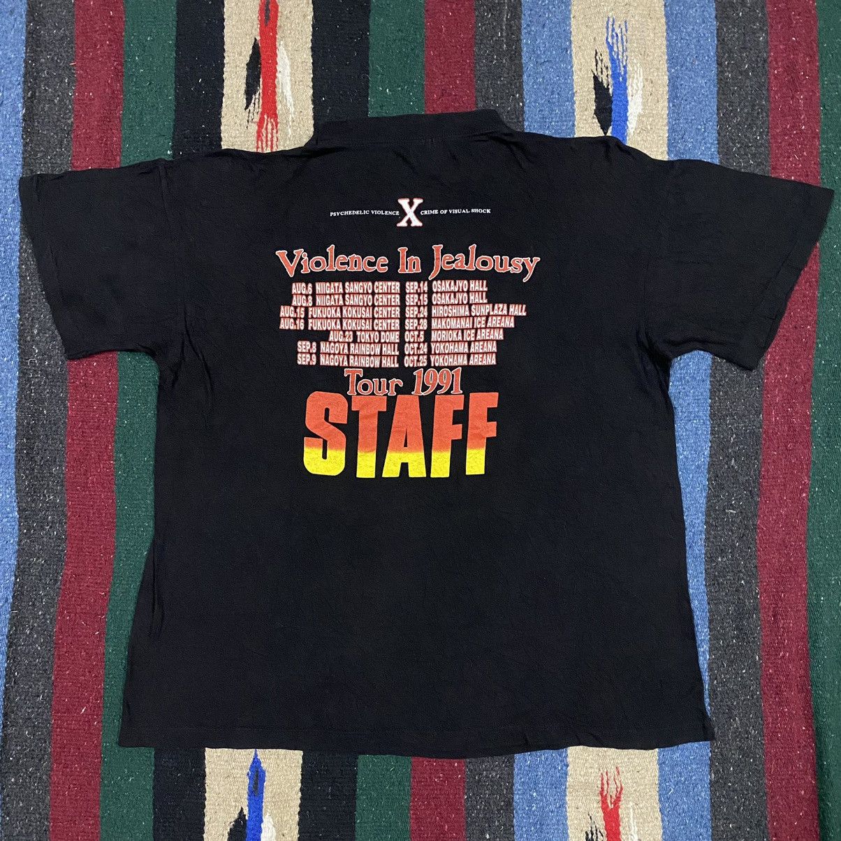 Band Tees Vintage 90S X JAPAN TOUR 1991 STAFF Tee Size US L / EU 52-54 / 3 - 2 Thumbnail
