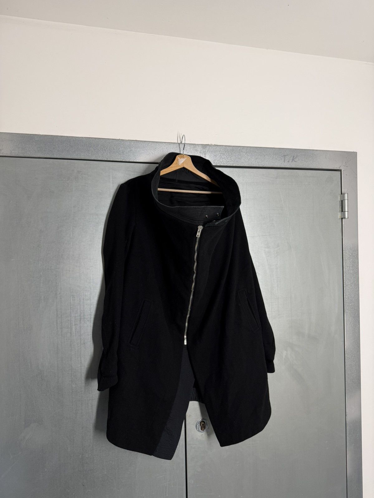 Rick Owens Rick Owens Lambs Wool Cross Zip Coat Size US S / EU 44-46 / 1 - 4 Thumbnail
